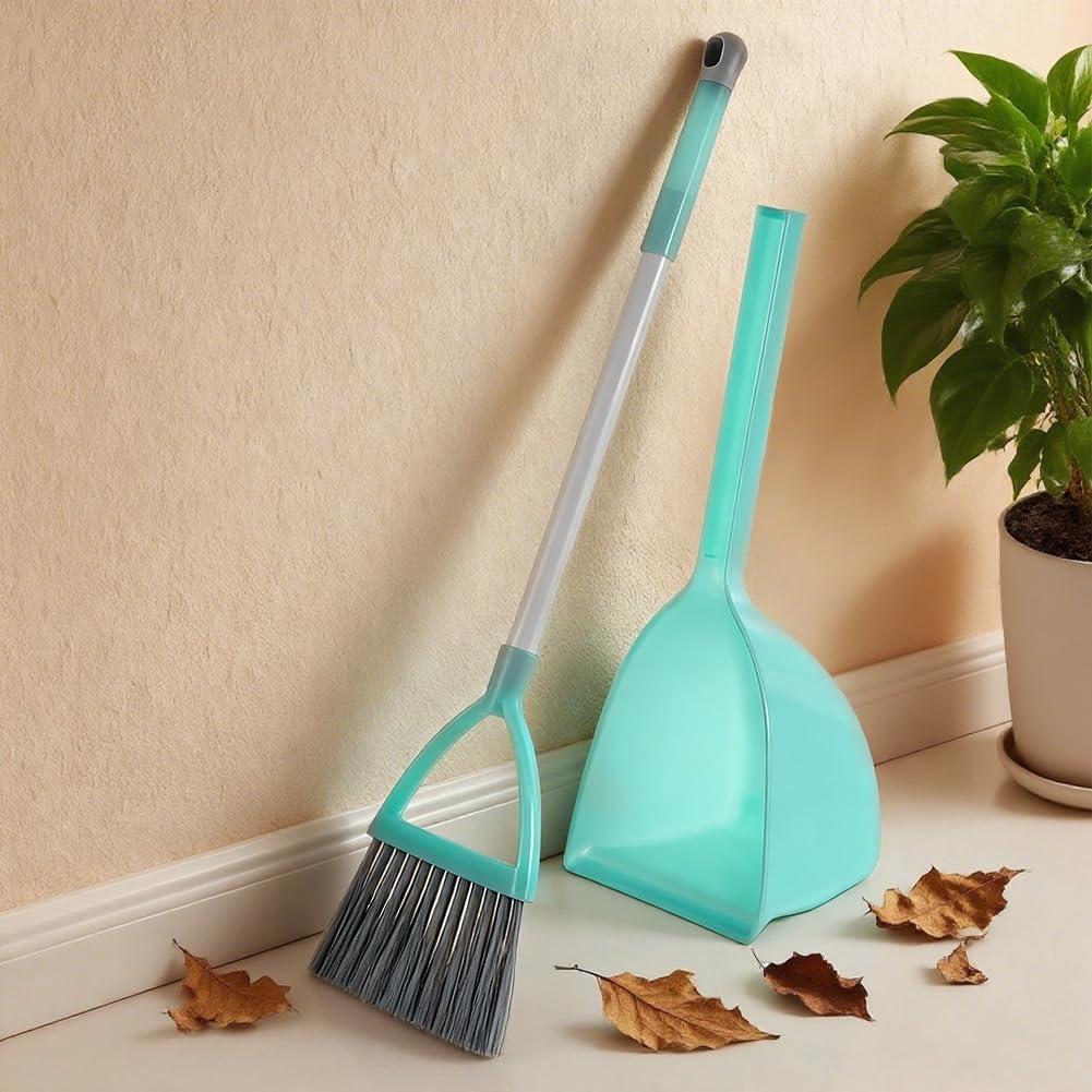 Juego de Escoba y Recogedor Pequeño WDDBHSKN Azul