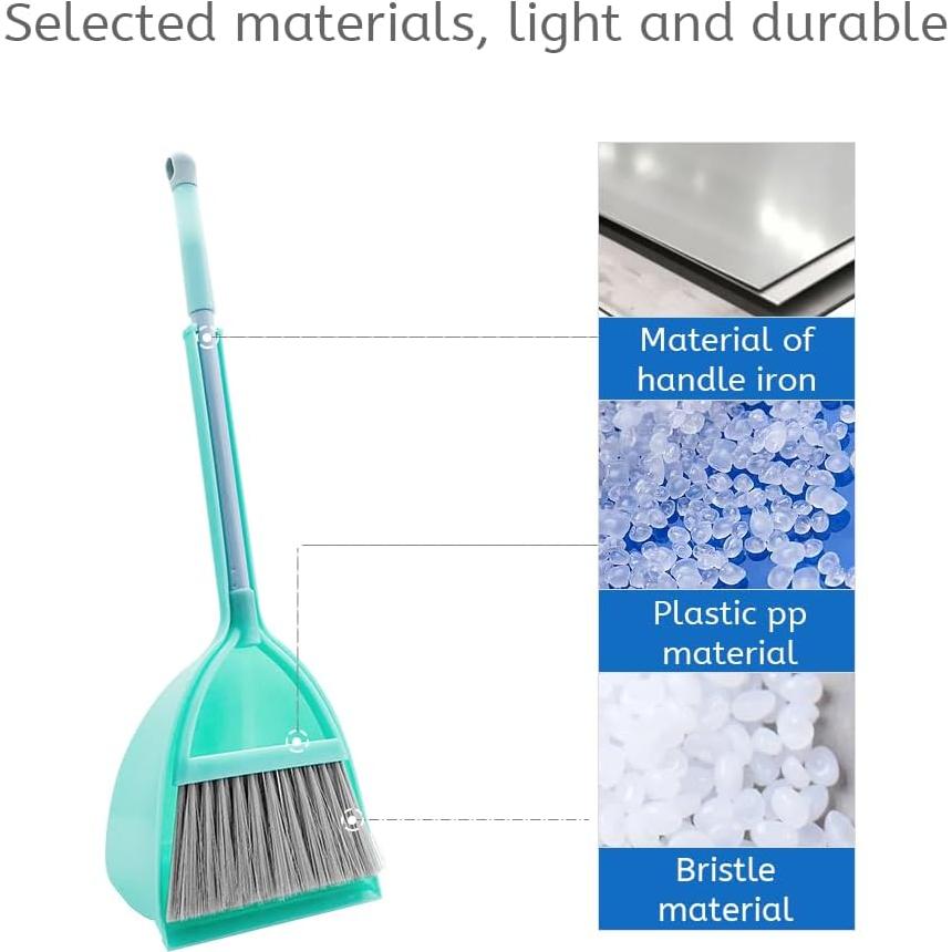 Juego de Escoba y Recogedor Pequeño WDDBHSKN Azul