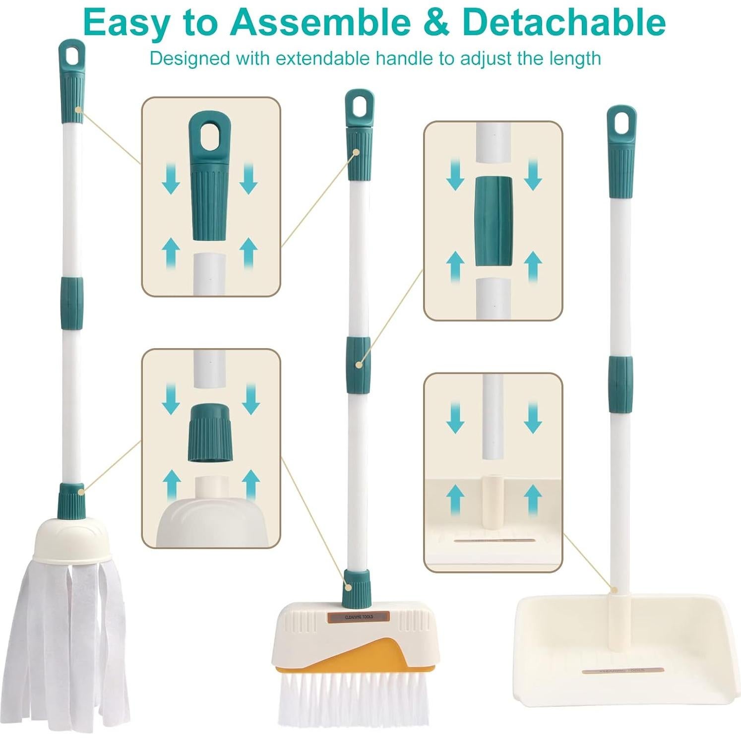 Juego de Limpieza Joyfia 12 Piezas para Niños 3 Años en Adelante