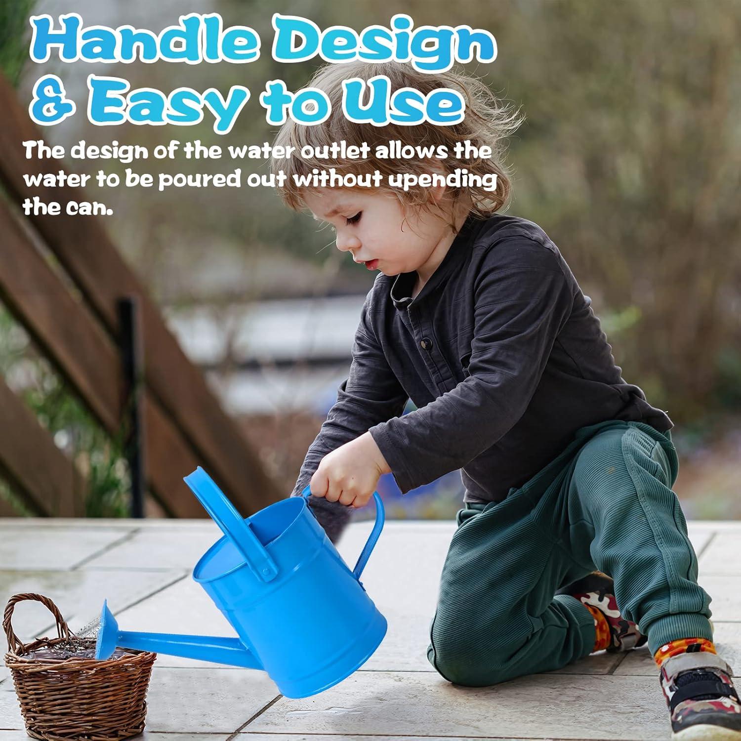 Regadera de Metal Finderomend 1.5L Azul para Niños