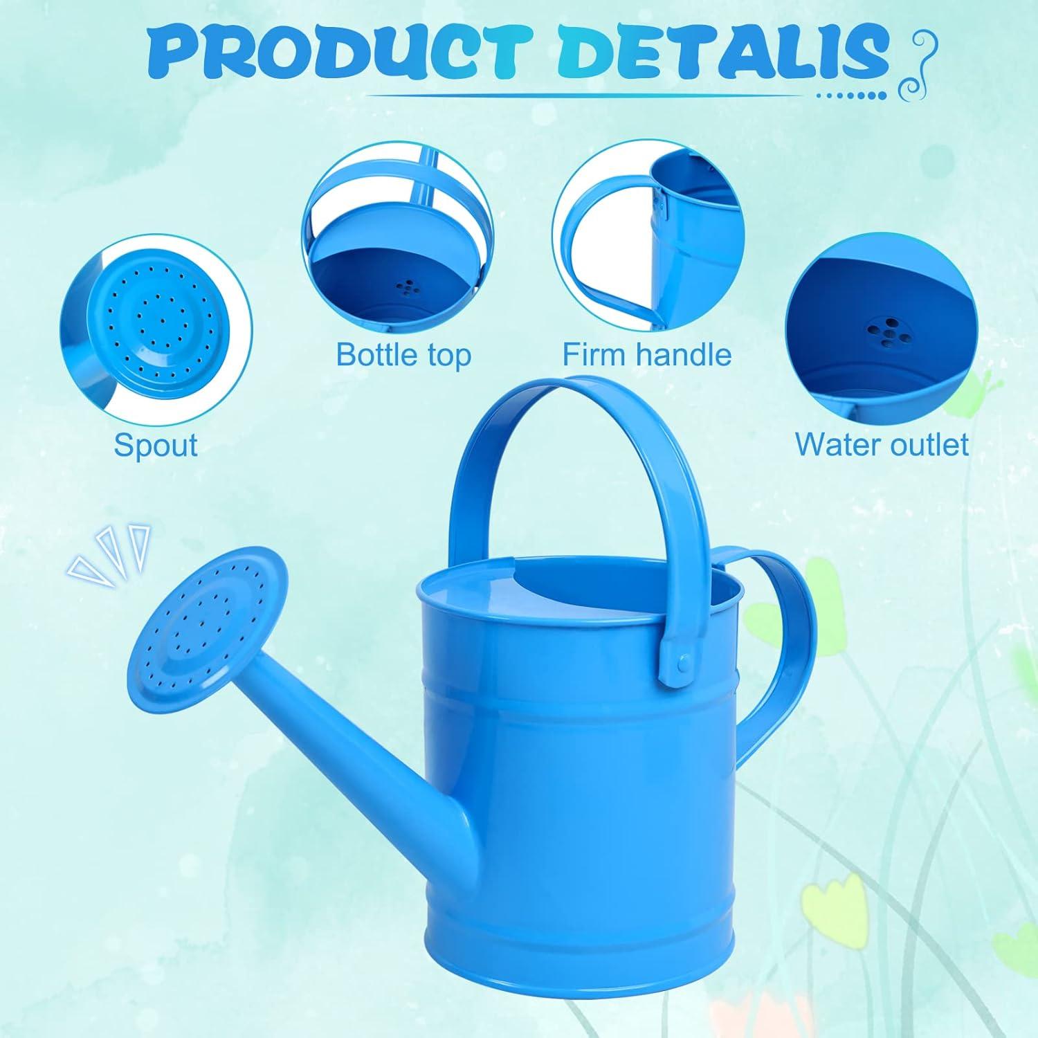Regadera de Metal Finderomend 1.5L Azul para Niños