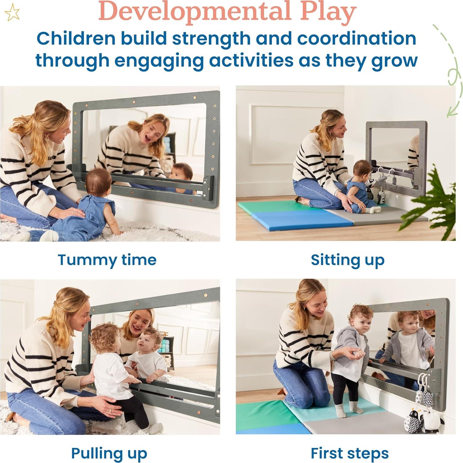 Espejo de Coordinación Montado en Pared ECR4Kids 110.4x60.3cm