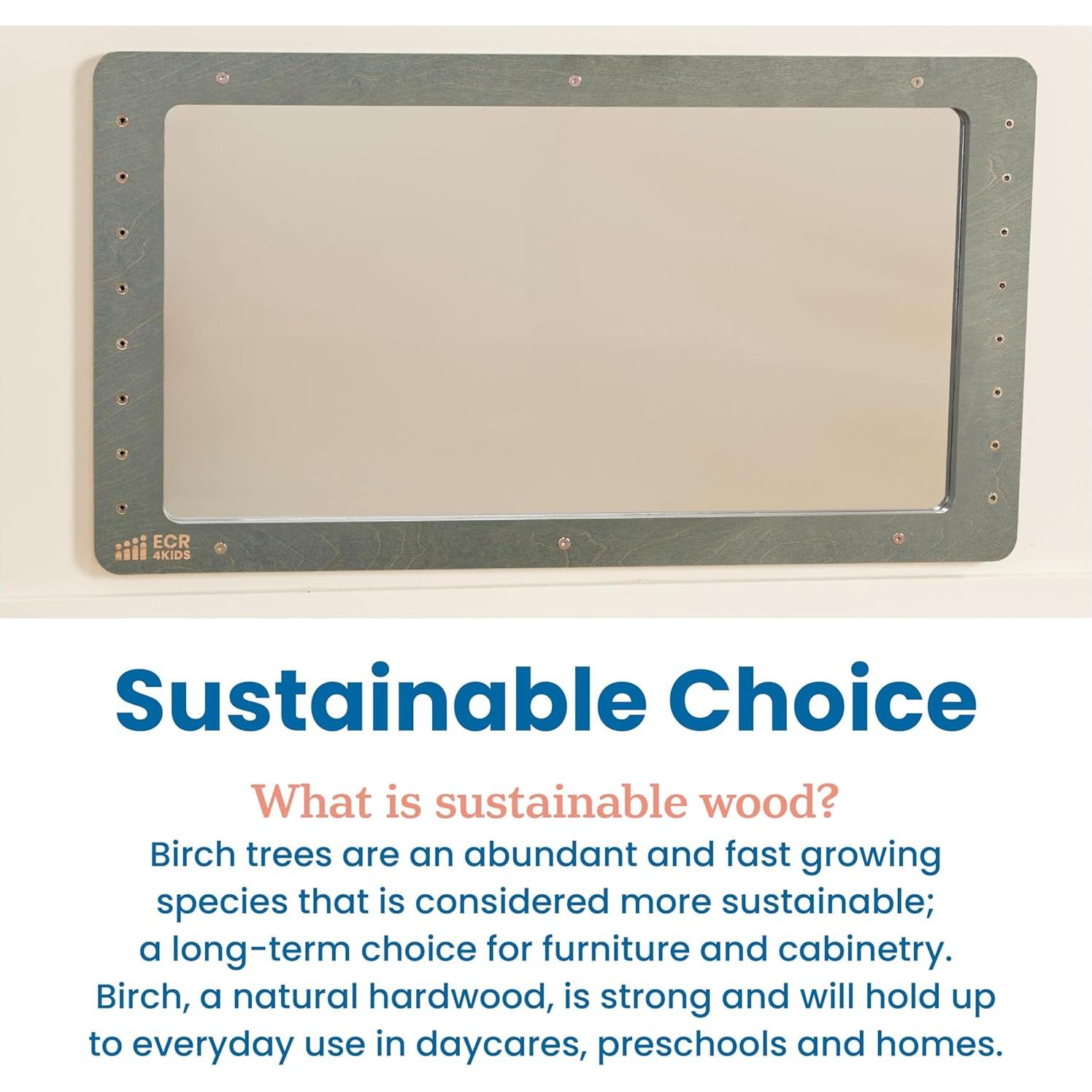 Espejo de Coordinación Montado en Pared ECR4Kids 110.4x60.3cm