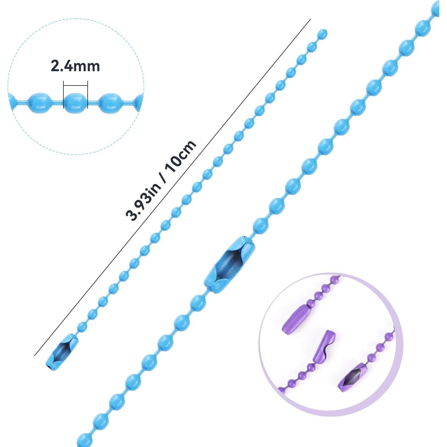 Cadena de Bolas de Acero Inoxidable Yuntop 200 Pcs 10 cm
