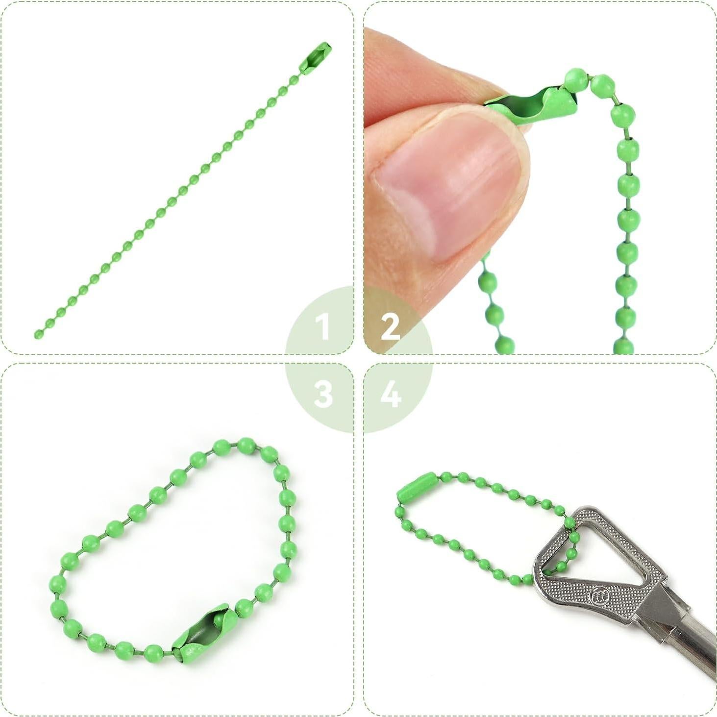 Cadena de Bolas de Acero Inoxidable Yuntop 200 Pcs 10 cm