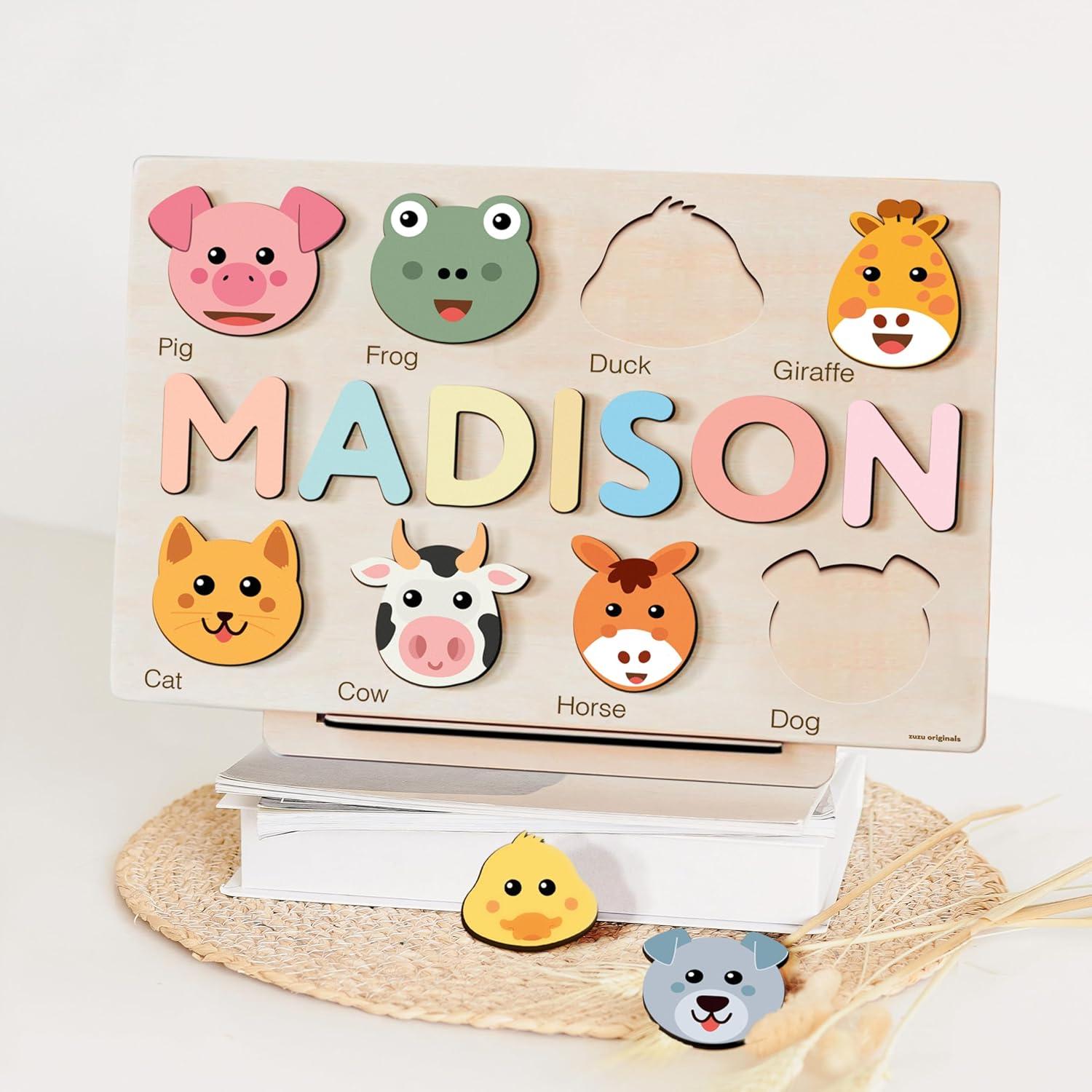 Rompecabezas Personalizado Zuzu Puzzle con Animales 37x23cm