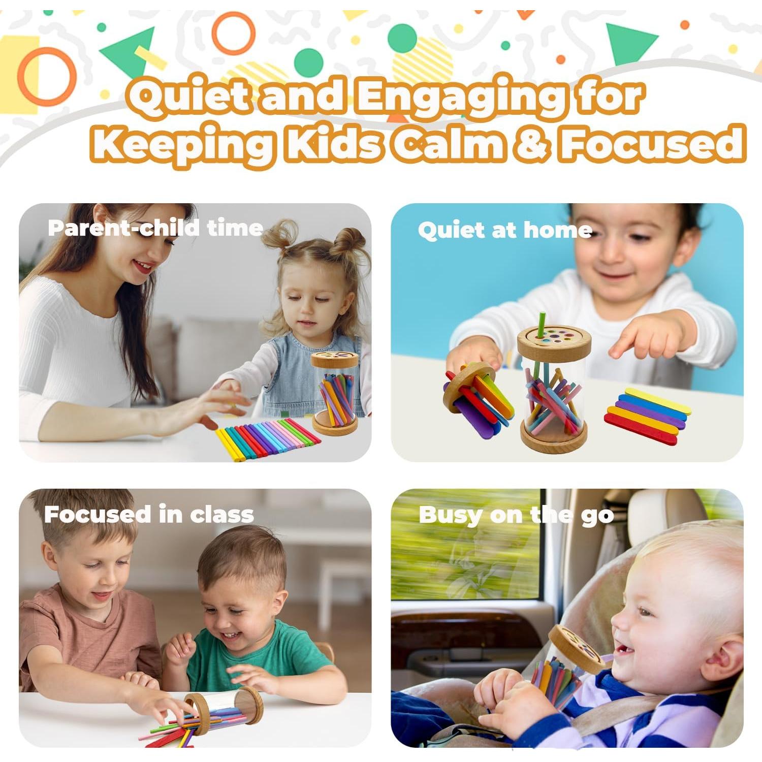 Juguete Montessori de Clasificación de Formas y Colores - CKCBJXYM