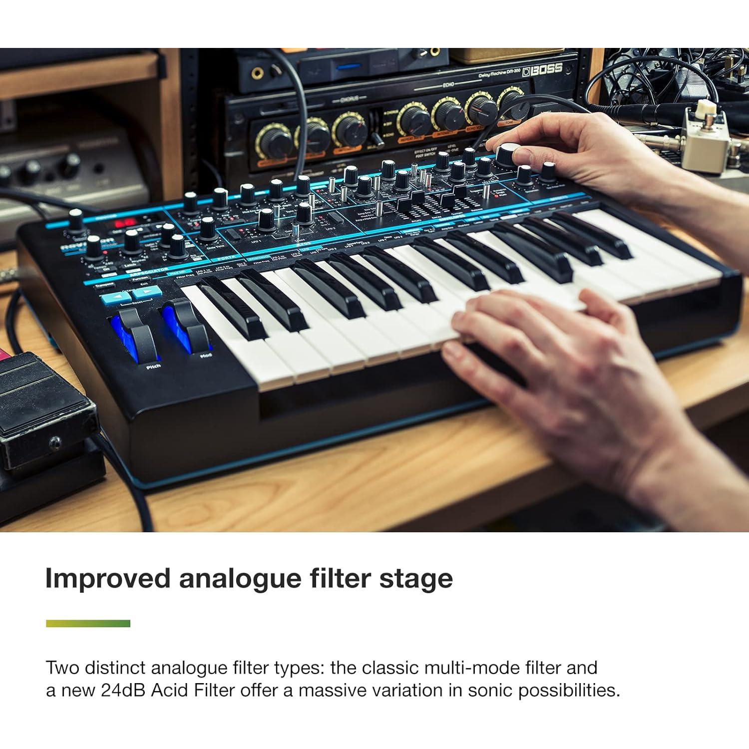 Sintetizador Monofónico Analógico Novation Bass Station II - 25 Teclas