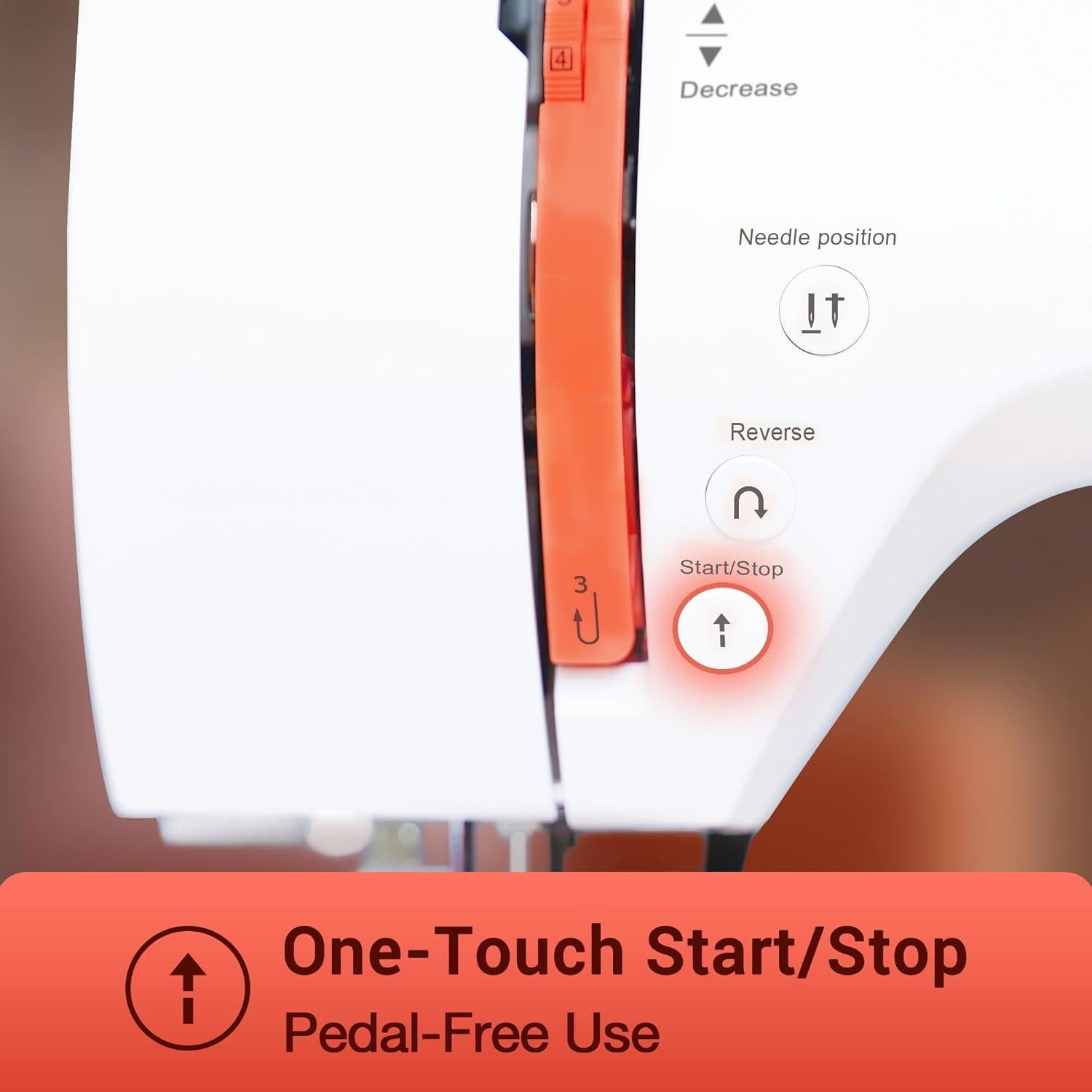 Máquina de Coser Computarizada Poolin EOC02, 200 Puntadas, LCD