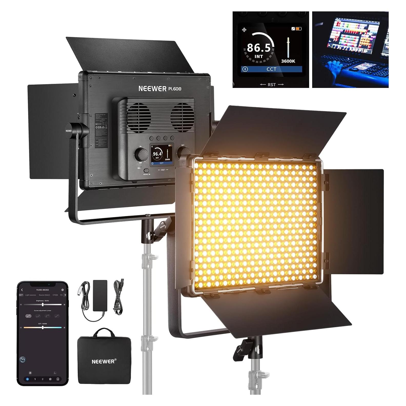 Panel de Luz LED Bi Color NEEWER PL60B 60W 2500K-8500K