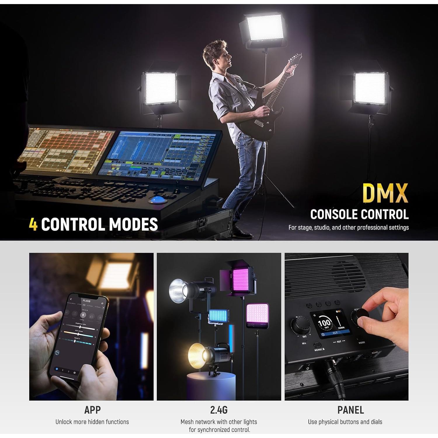 Panel de Luz LED Bi Color NEEWER PL60B 60W 2500K-8500K