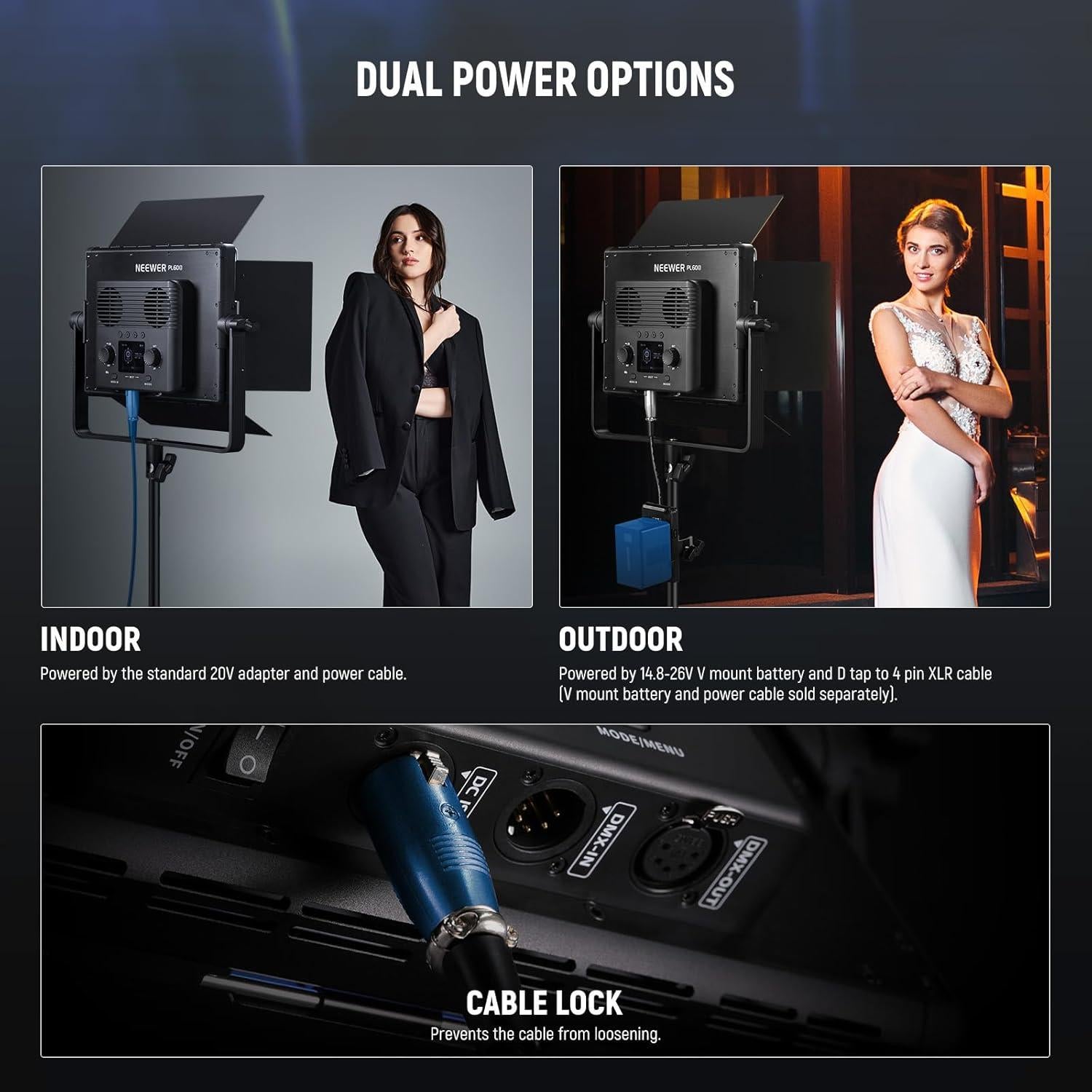 Panel de Luz LED Bi Color NEEWER PL60B 60W 2500K-8500K