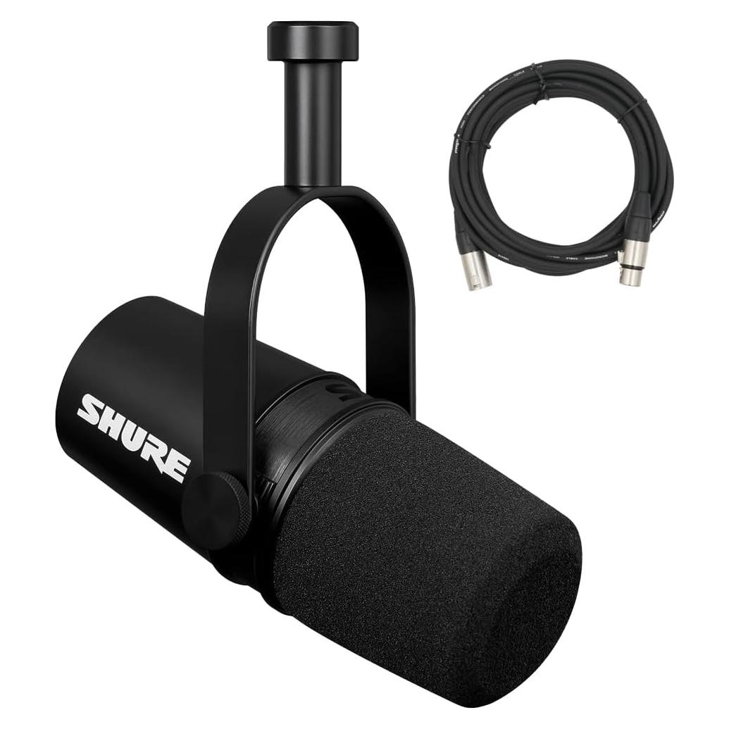 Micrófono Shure MV7X XLR para Podcasting y Grabación Vocal