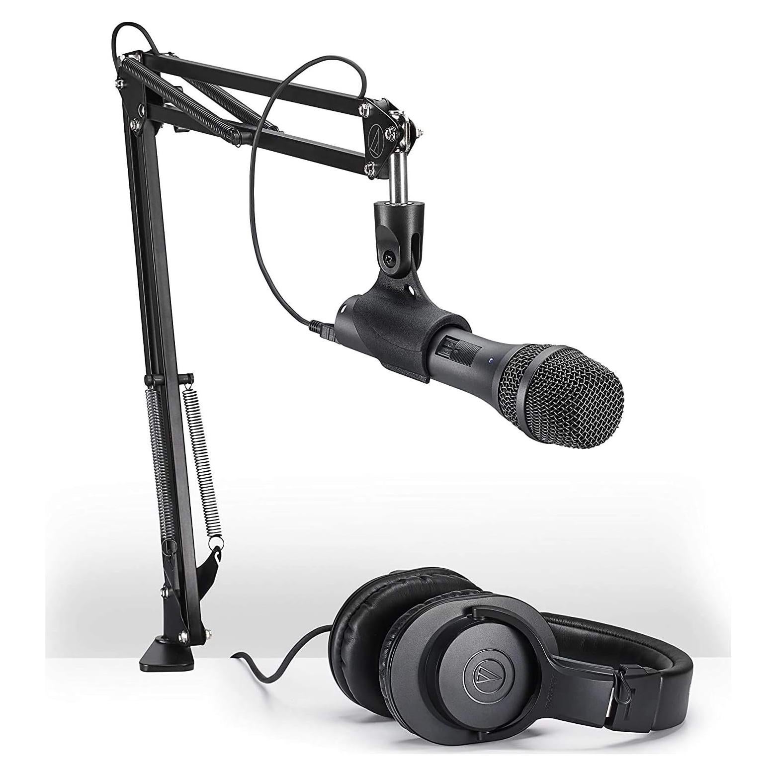 Paquete de micrófono Audio-Technica AT2005USB con auriculares ATH-M20x