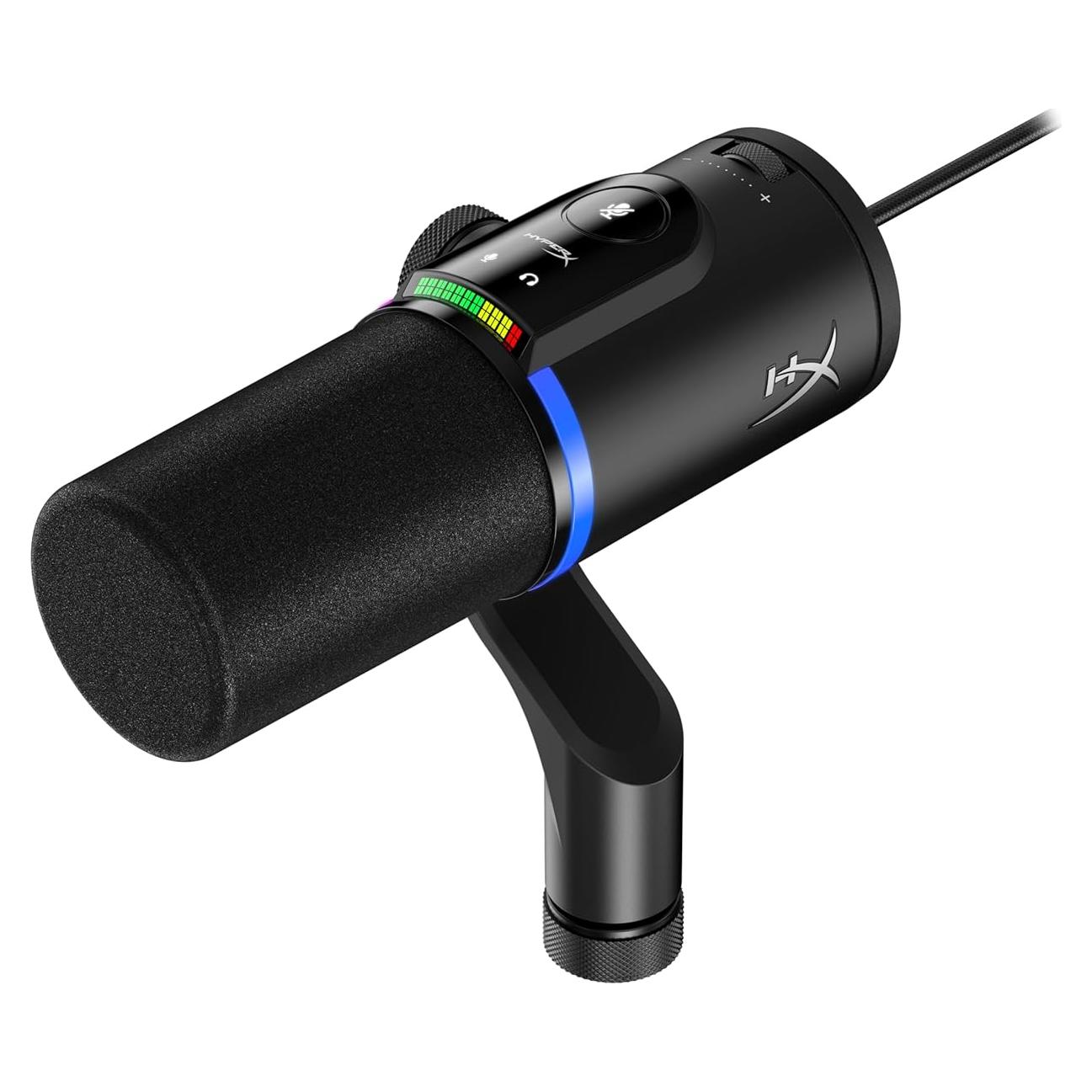Micrófono Dinámico HyperX FlipCast XLR/USB para Streaming