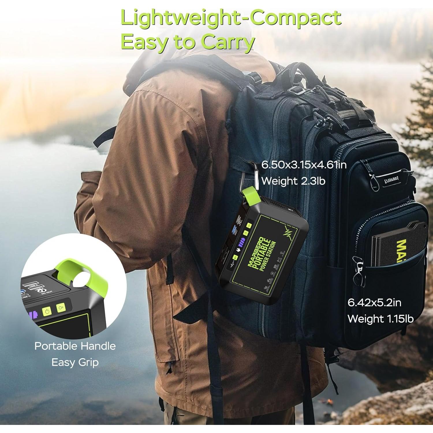 Generador Solar MARBERO M82 80W con Panel de 25W Incluido