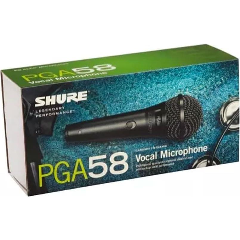 Micrófono Dinámico Shure PGA58 - Mano Cardioide con Interruptor