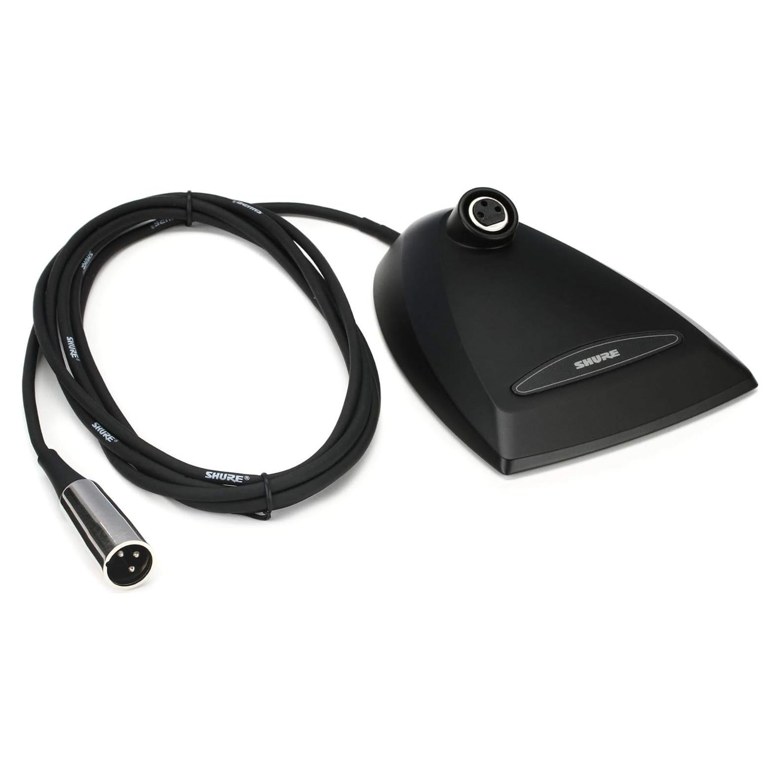 Base de micrófono Shure A412B con conector XLR - Negro