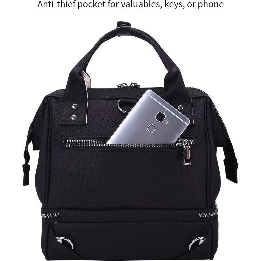 Bolsa Extractora de Leche GOGOSO Negra con Bolsillo Enfriador