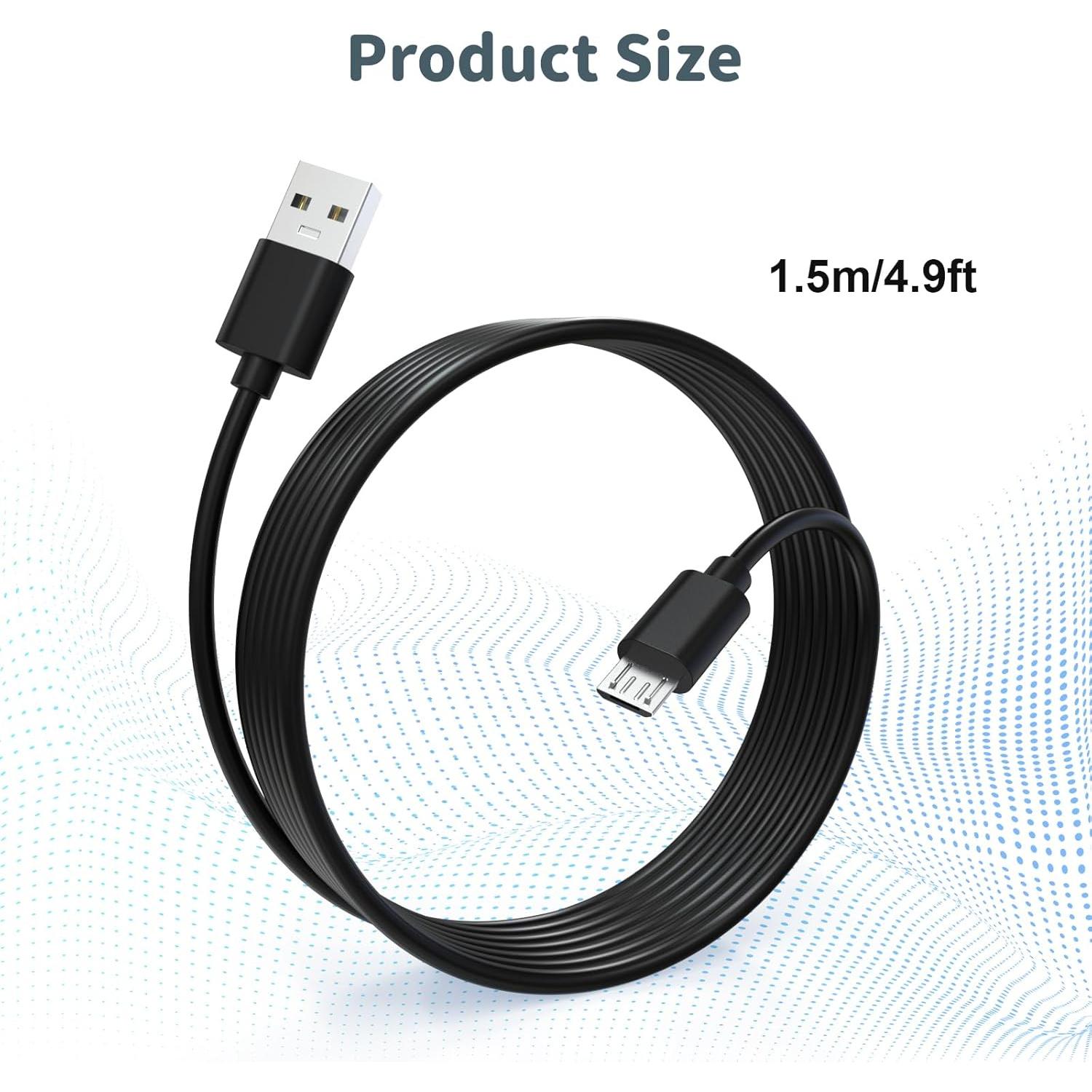 Cable Micro USB 1.52m Lusgawer para Micrófonos Blue Yeti