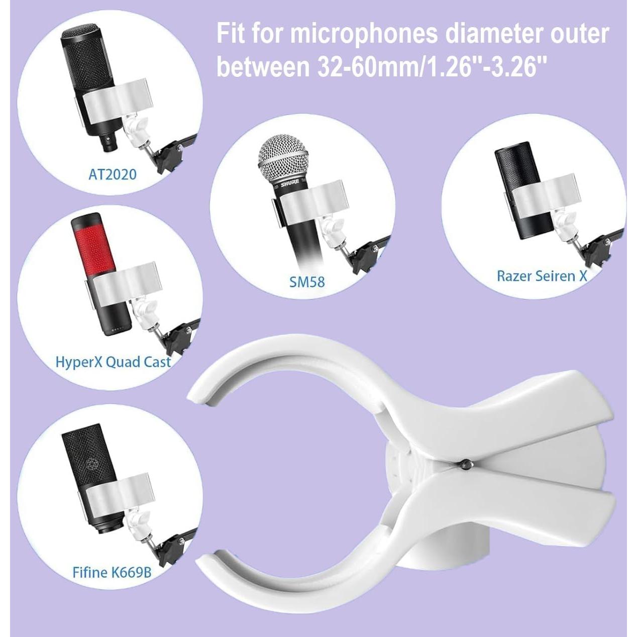 Soporte de Pared para Micrófono Blanco WMW81-ACT-001 Ajustable