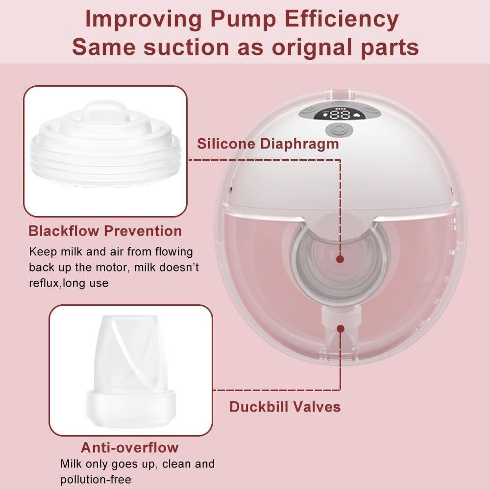 4 Piezas Repuesto Extractor de Leche Momcozy M5 Silicona