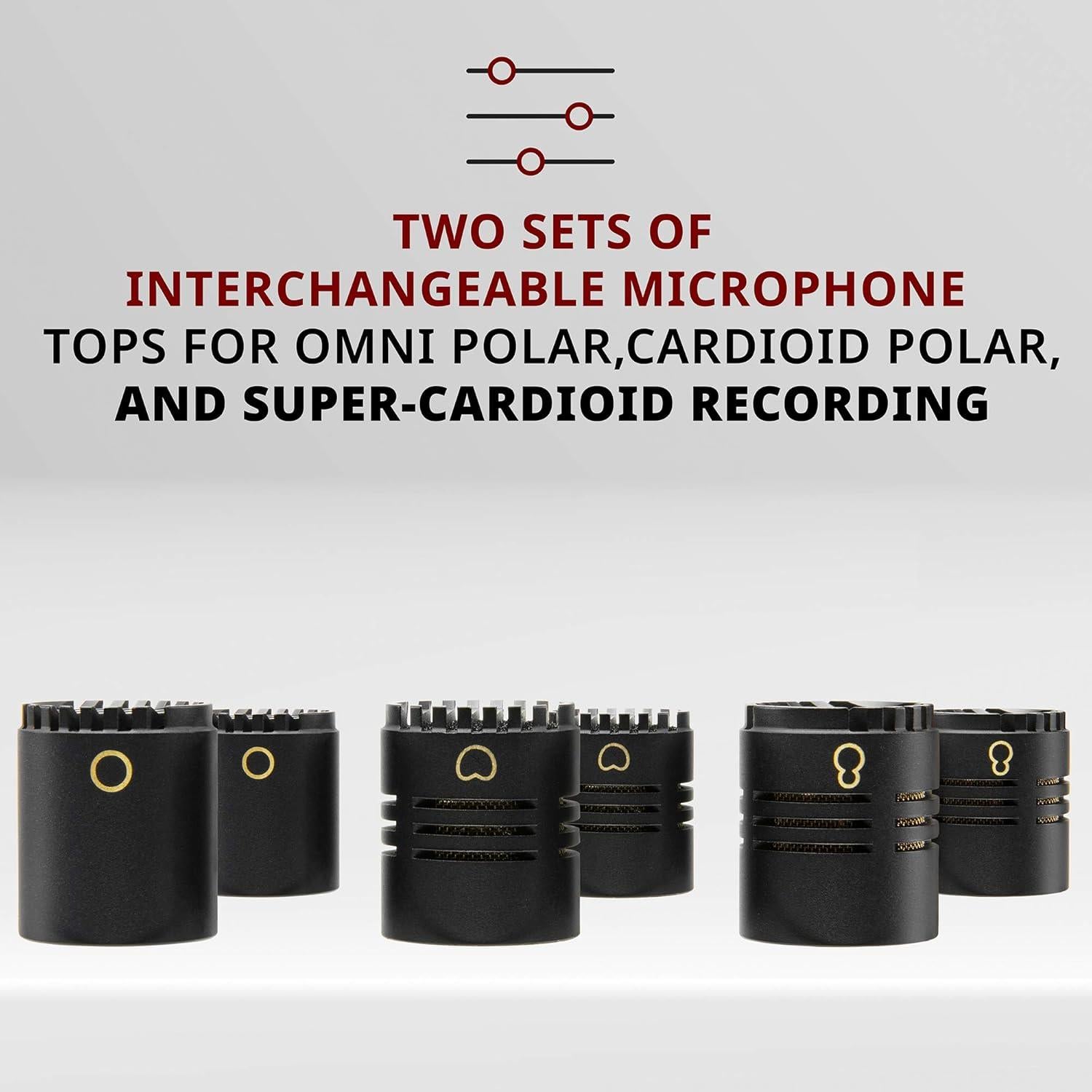 Micrófonos de Condensador de Lápiz LyxPro SDPC-2 Estéreo