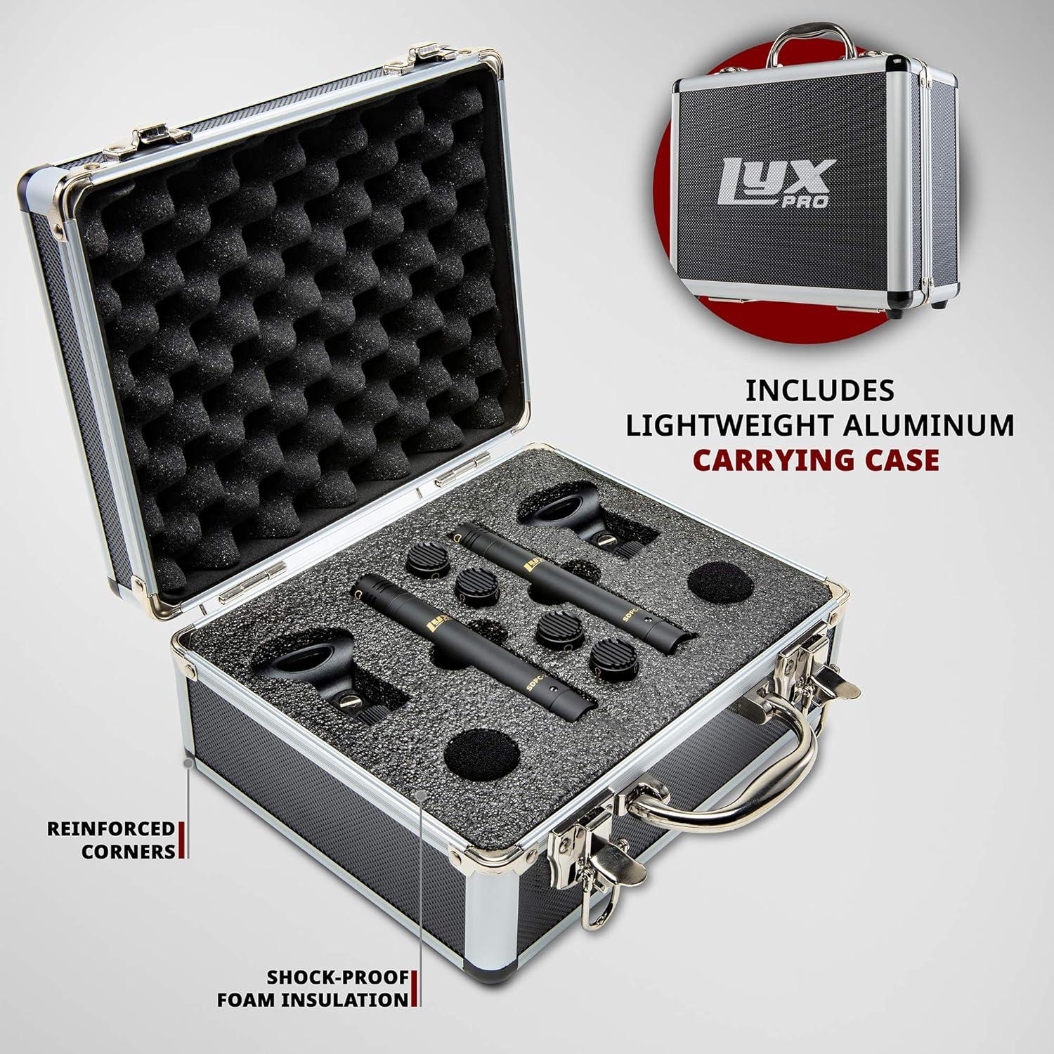 Micrófonos de Condensador de Lápiz LyxPro SDPC-2 Estéreo