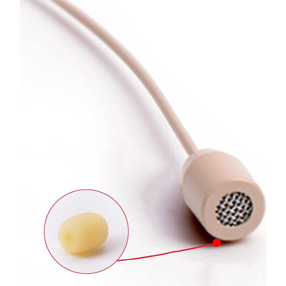 Micrófono de Auricular Omnidireccional Haoin Ha-1720T Beige 1.2m