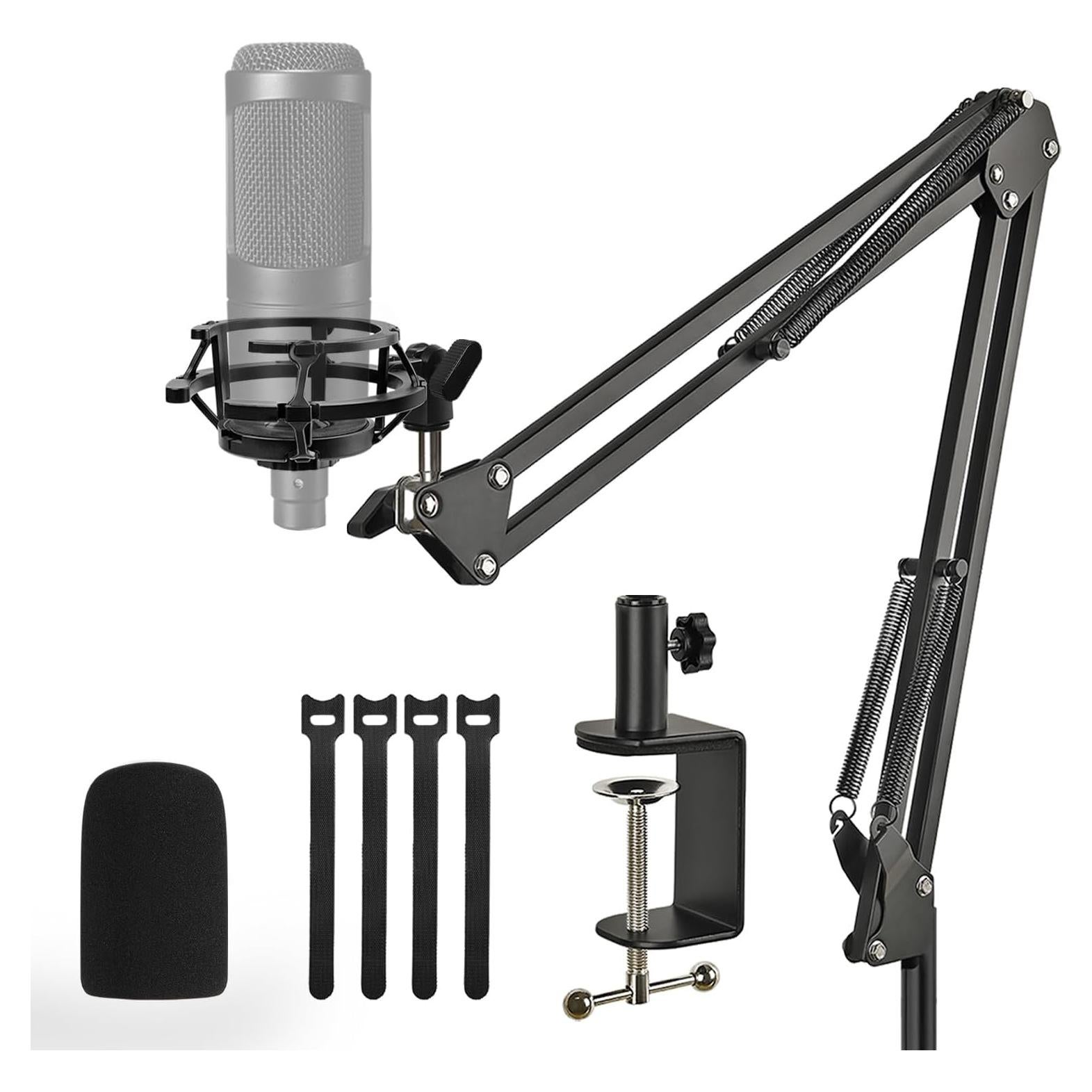 Soporte de Micrófono AT2020 Ajustable con Montura de Choque