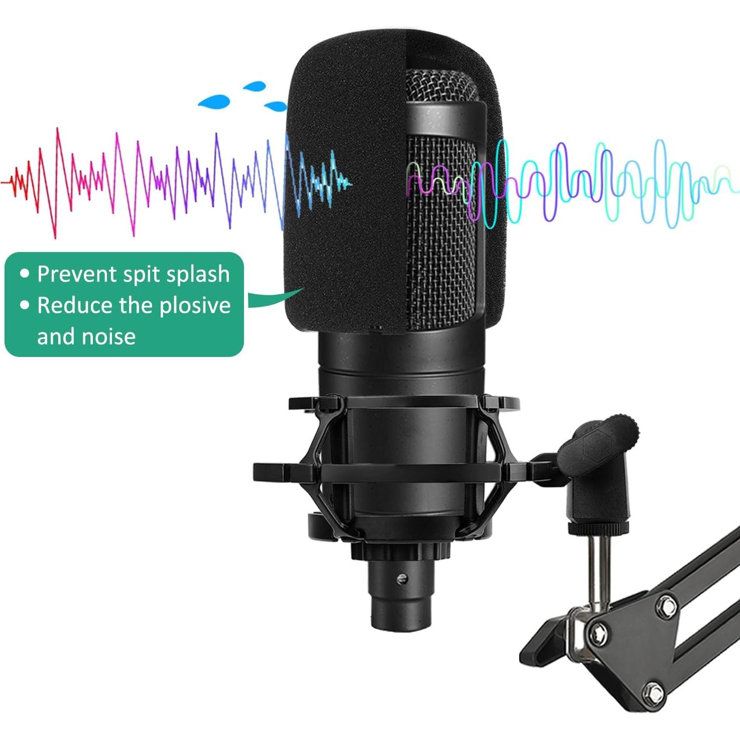 Soporte de Micrófono AT2020 Ajustable con Montura de Choque