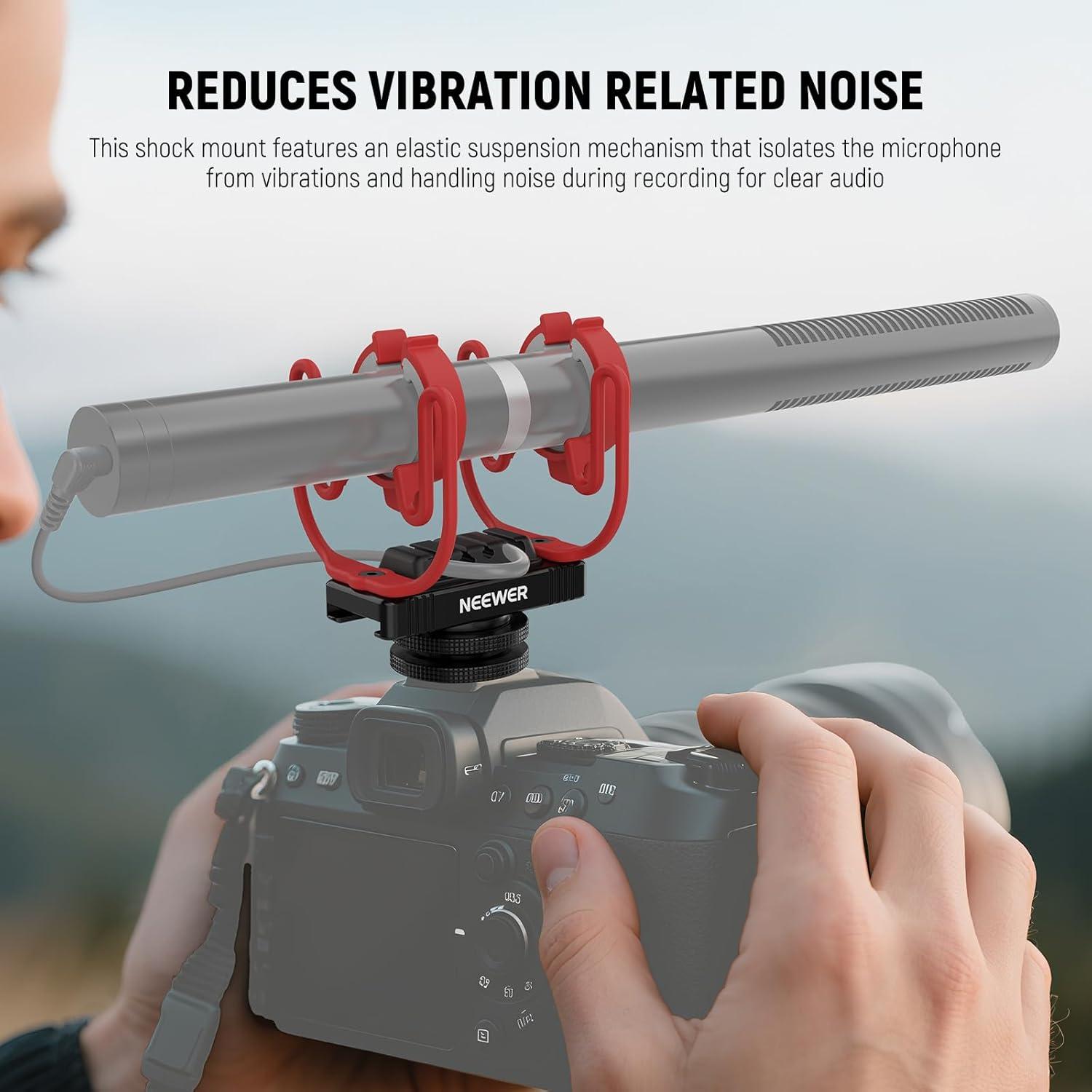 Soporte de Micrófono NEEWER MH1 con Zapata Fría y Rosca 1/4"
