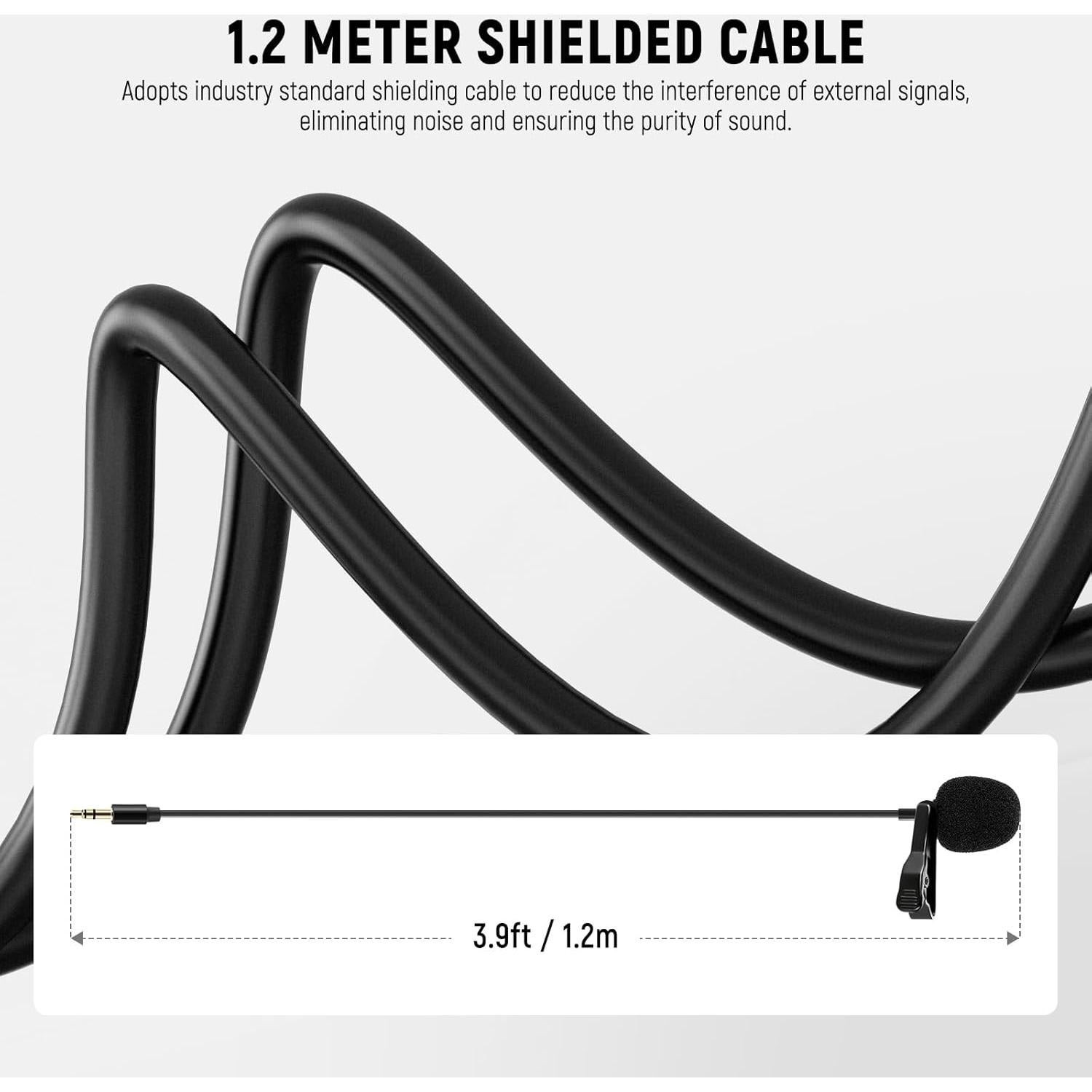 Micrófono Lavalier NEEWER CM5 2 Pack TRS 3.5mm Omnidireccional