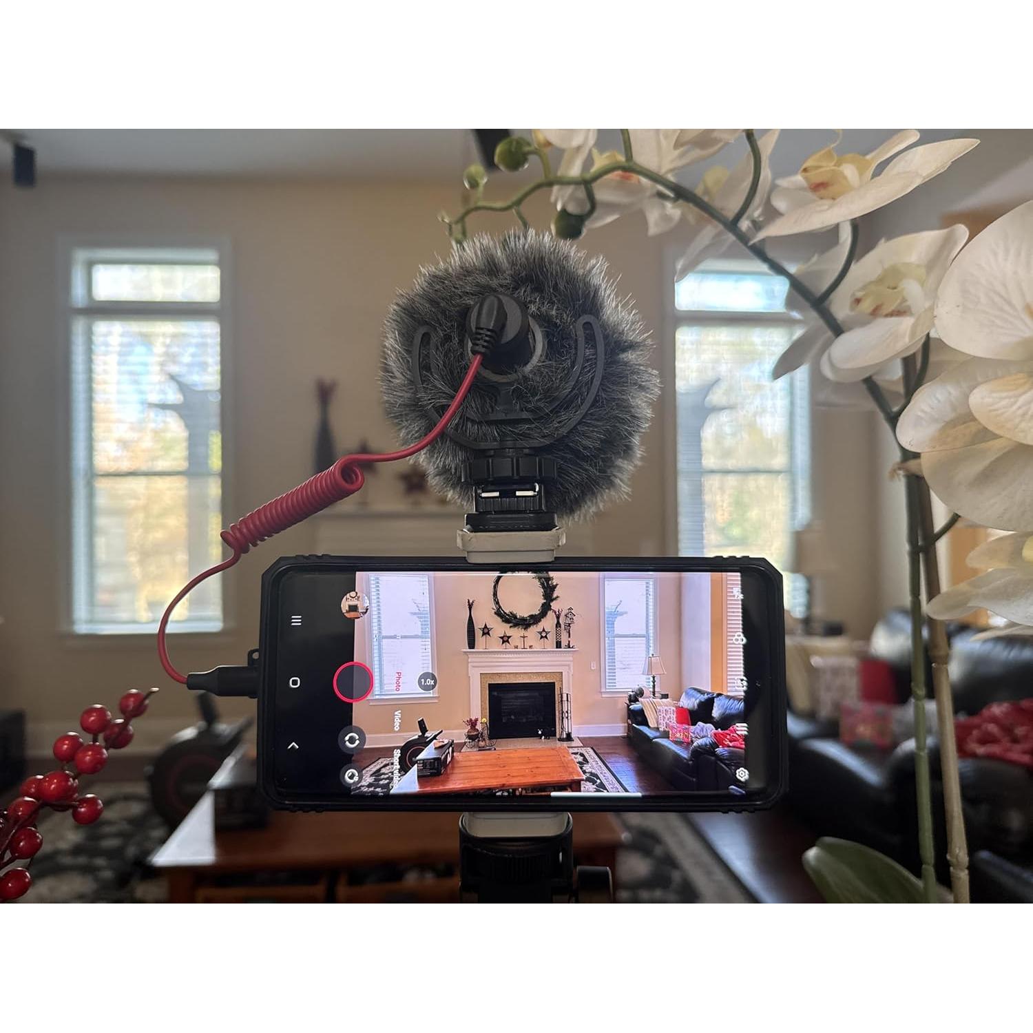 Cable de micrófono USB C a 3.5mm TRS para Rode y otros