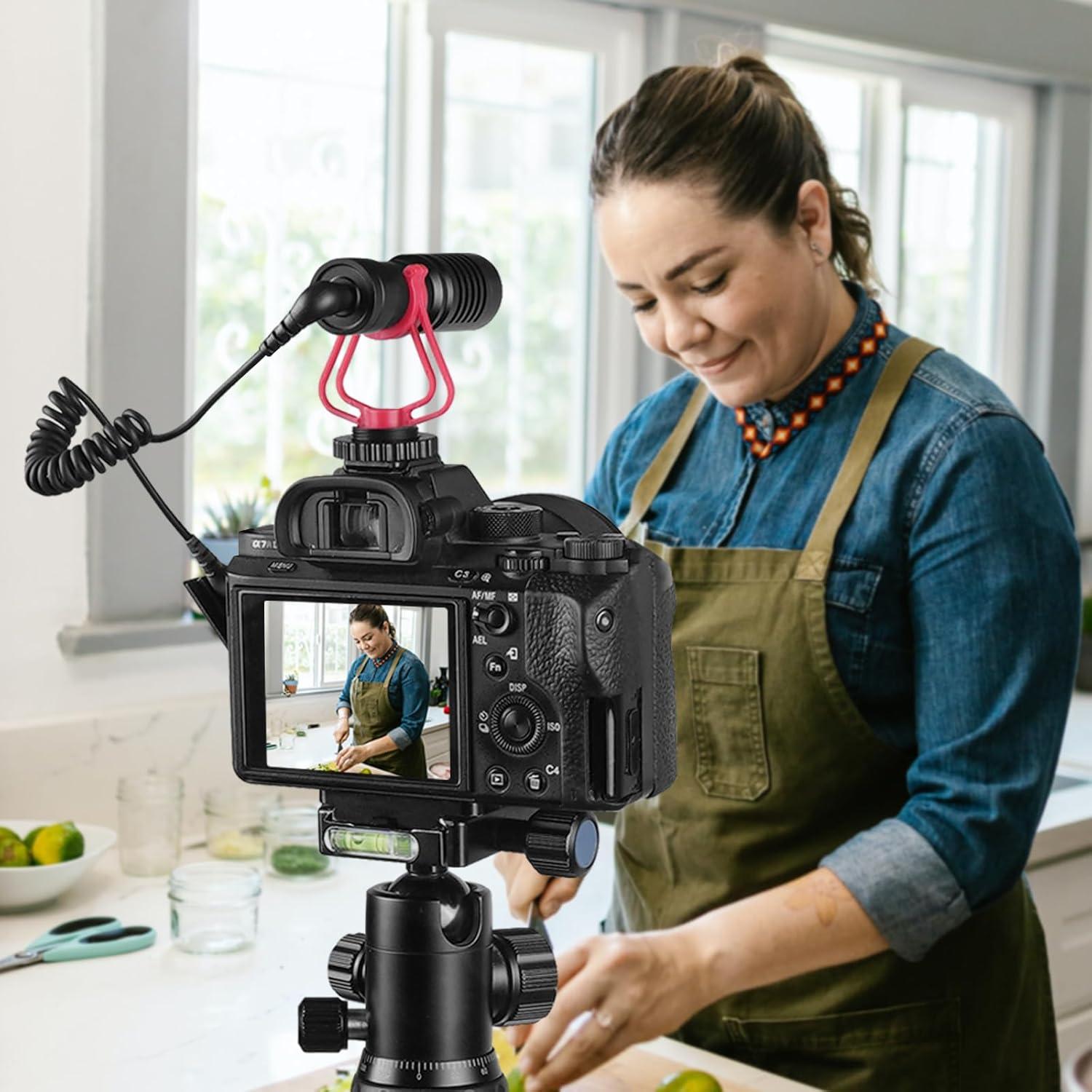 Cable de Micrófono TRS a TRS 3.5mm Geekria 50cm Negro