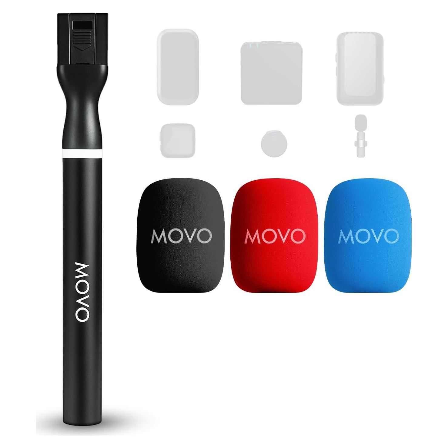 Mango de Micrófono Inalámbrico Movo WMX-HM2 para DJI Mic y Rode GO II