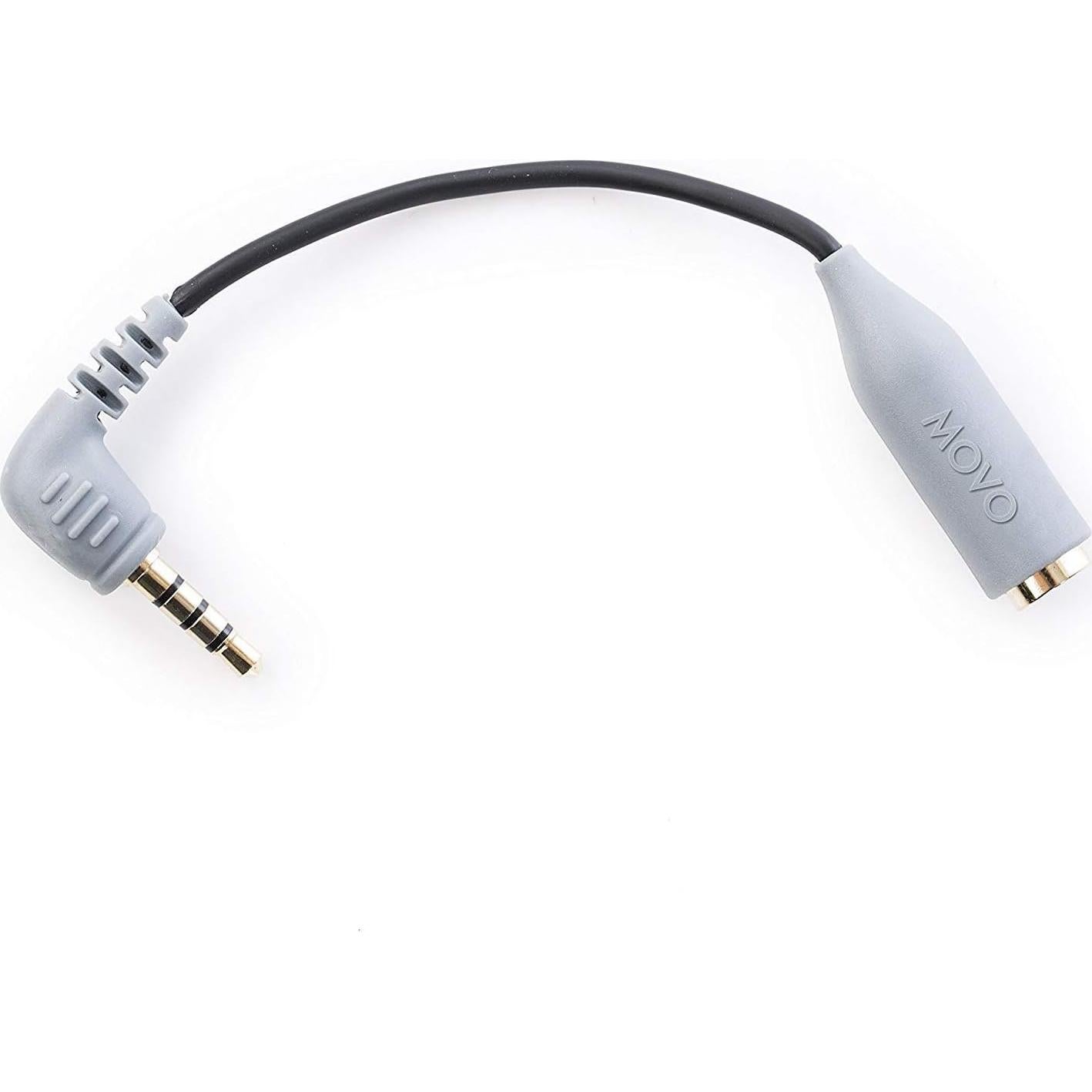 Adaptador Movo MC3 3.5mm TRS a TRRS para iPhone y Android