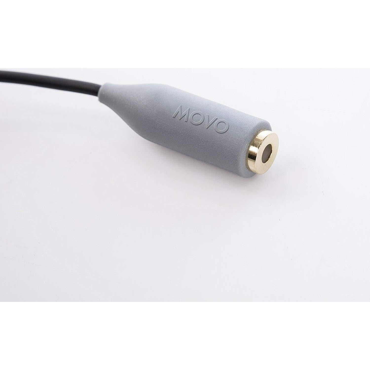 Adaptador Movo MC3 3.5mm TRS a TRRS para iPhone y Android