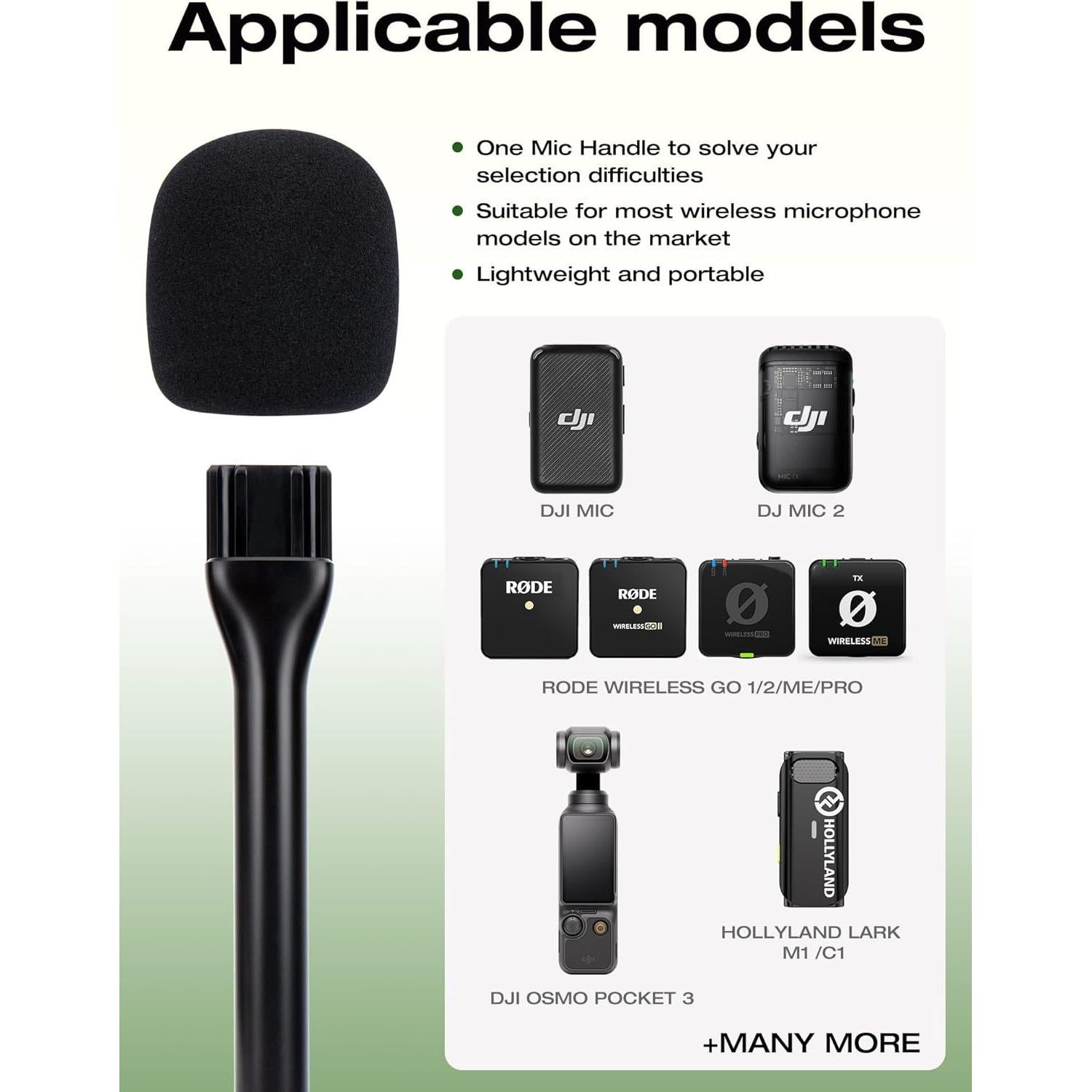 Soporte de Micrófono Inalámbrico SUNMON para DJI Mic y Rode