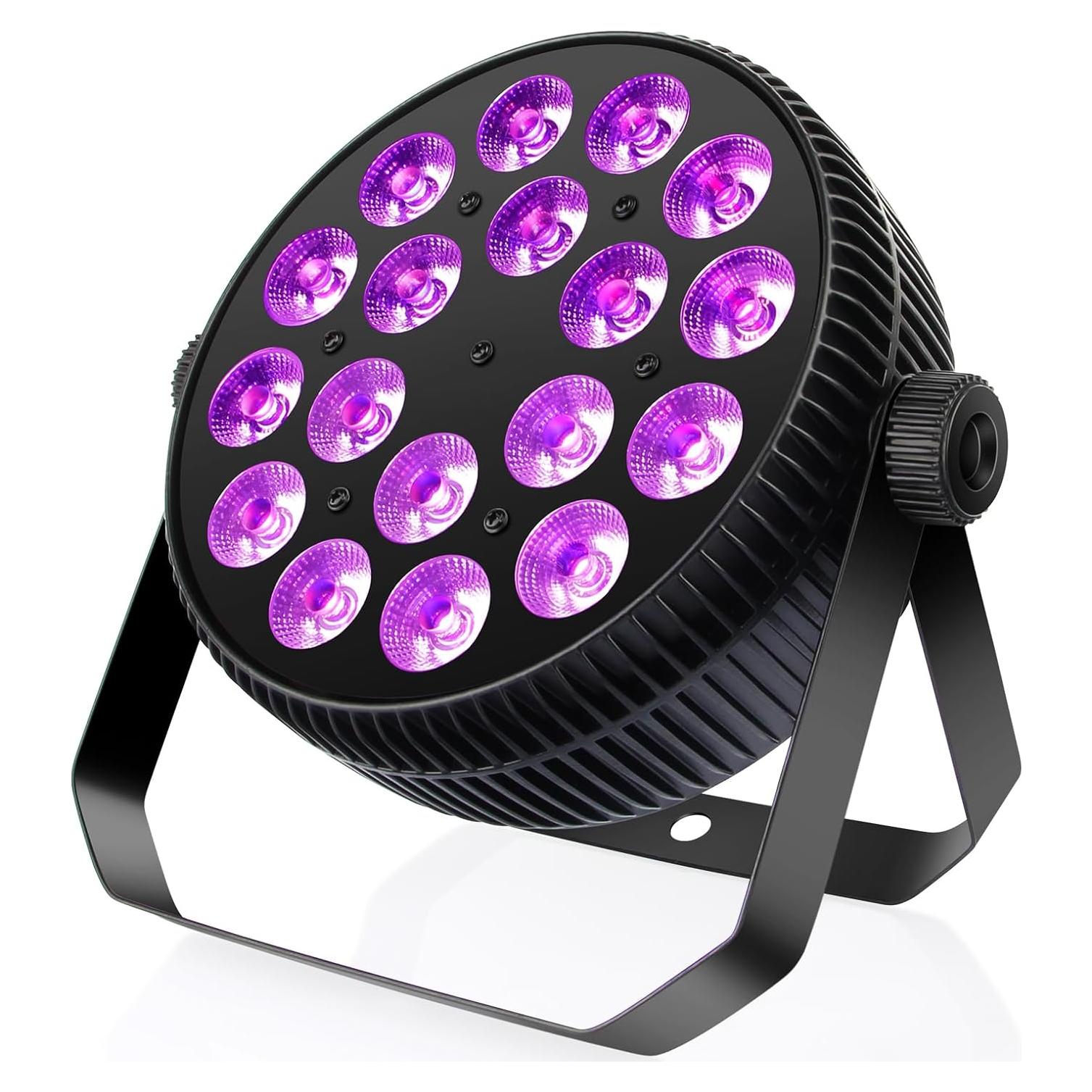Par Light OPPSK 180W 18LED RGBWAUV Luz DMX para Eventos