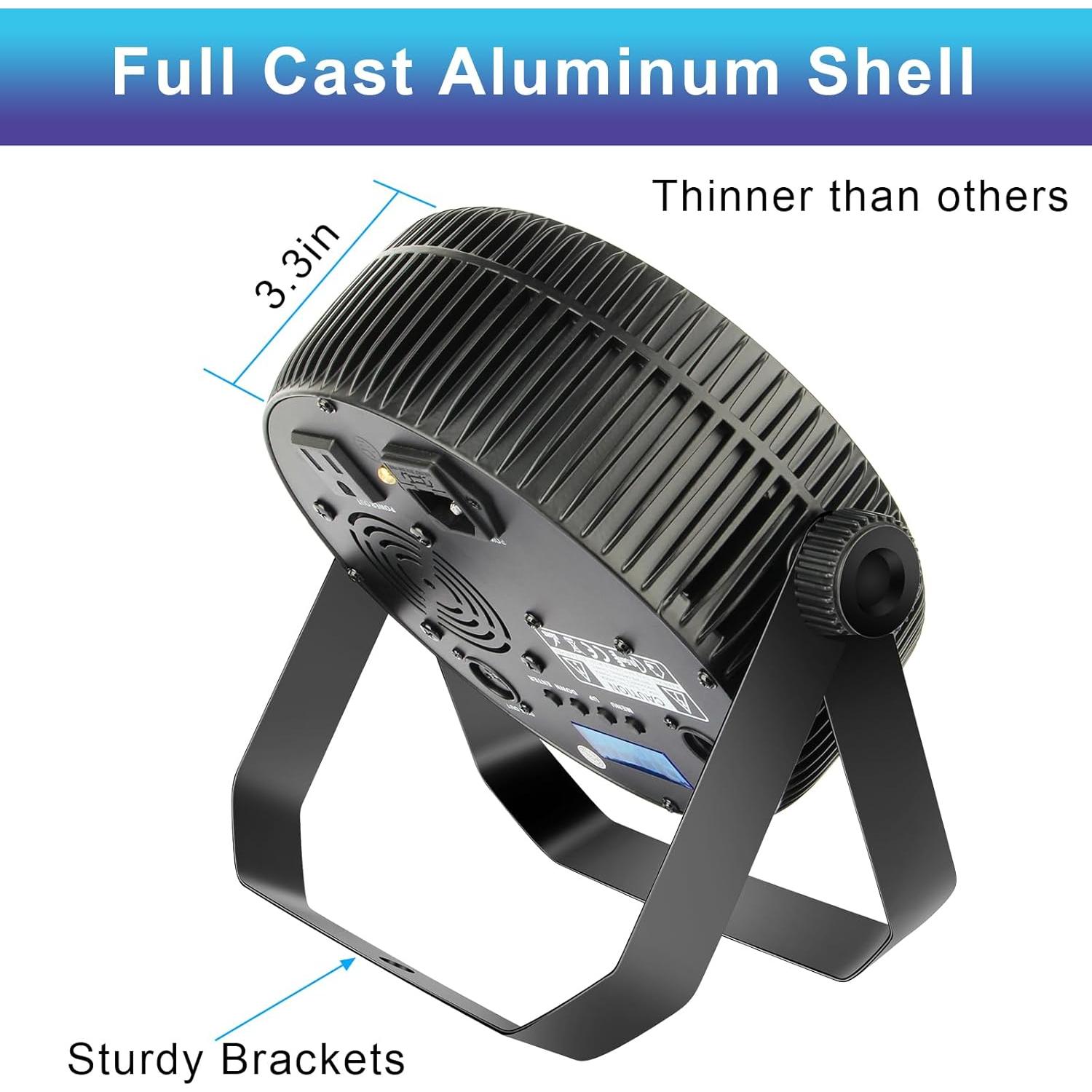 Par Light OPPSK 180W 18LED RGBWAUV Luz DMX para Eventos