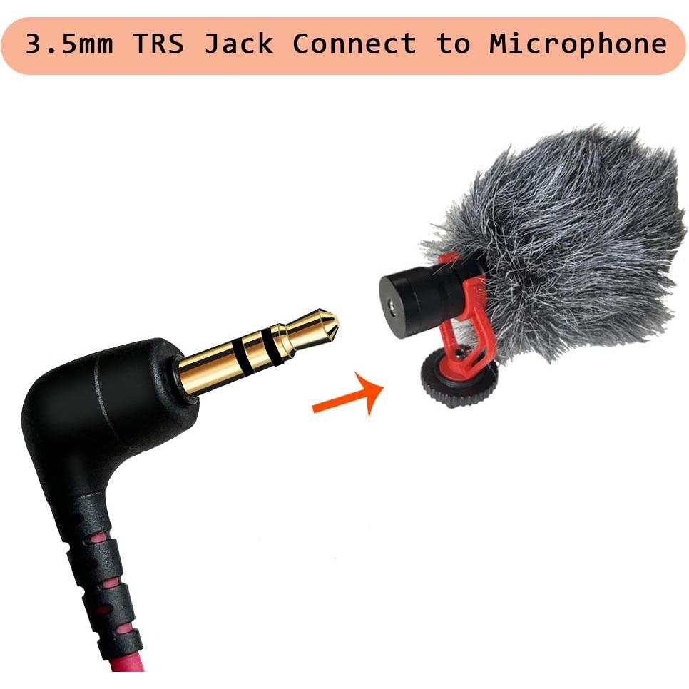 Adaptador QJYTH TRS a TRRS 3.5mm para Micrófonos Externos