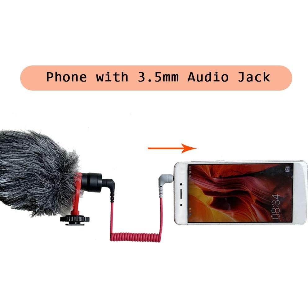 Adaptador QJYTH TRS a TRRS 3.5mm para Micrófonos Externos