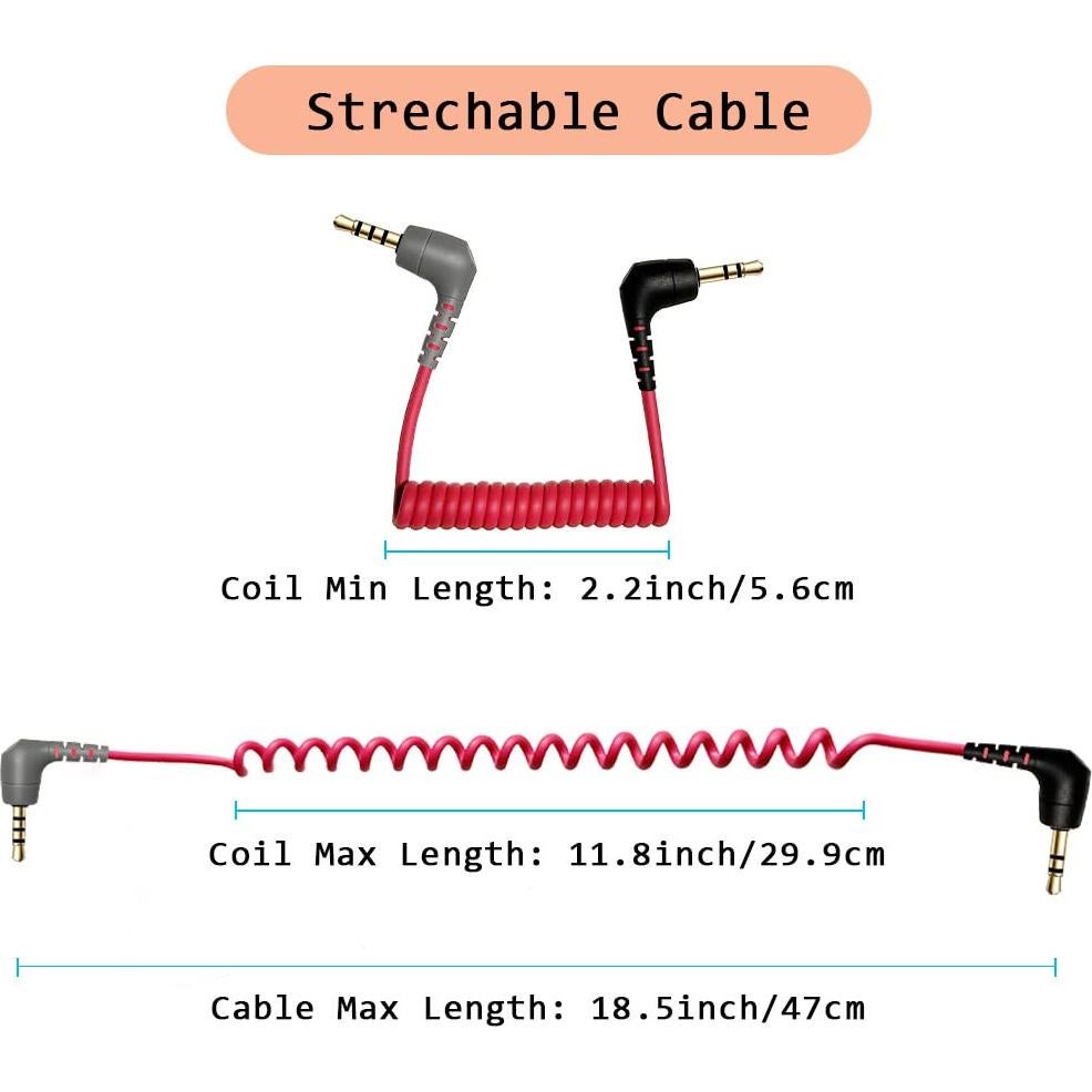 Adaptador QJYTH TRS a TRRS 3.5mm para Micrófonos Externos