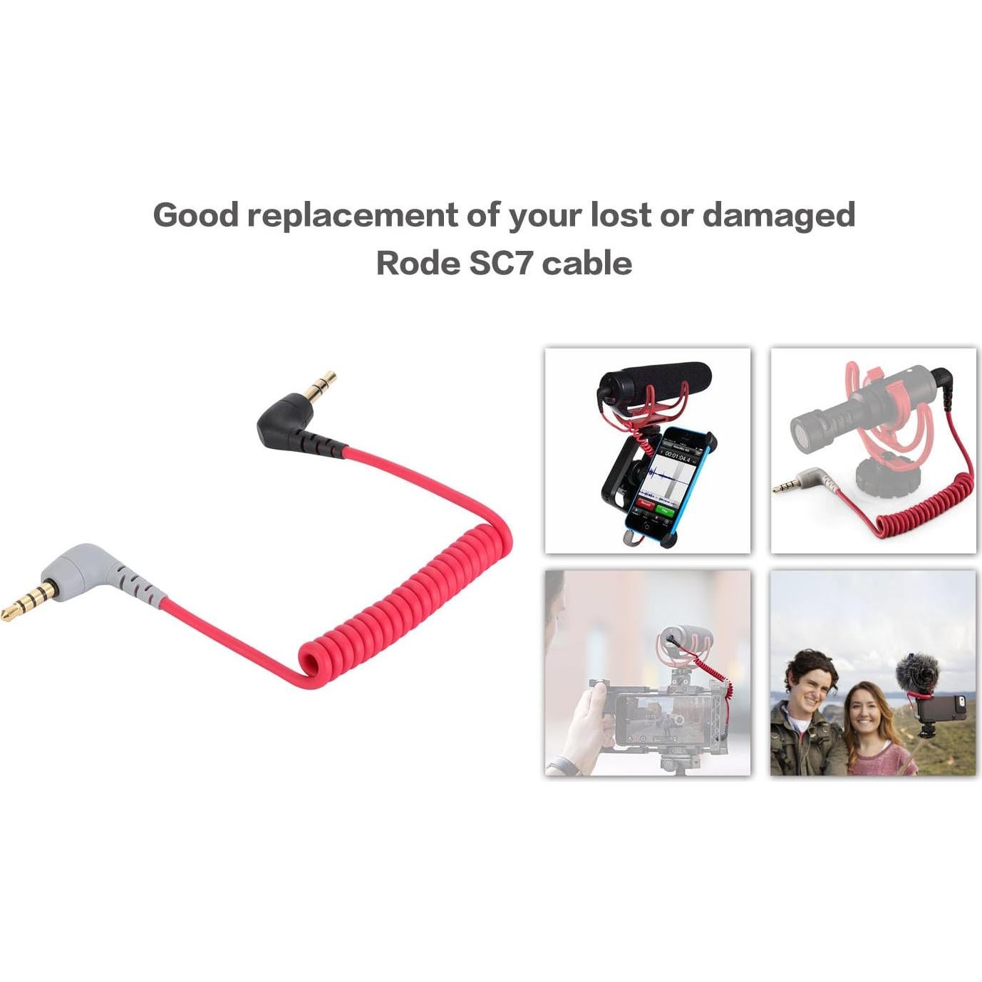 Cable de micrófono UNCLE LIGHT SC7 3.5mm TRRS a TRS 80cm