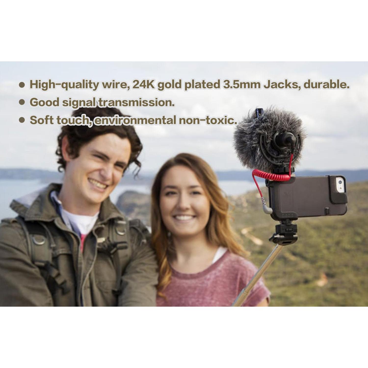 Cable de micrófono UNCLE LIGHT SC7 3.5mm TRRS a TRS 80cm