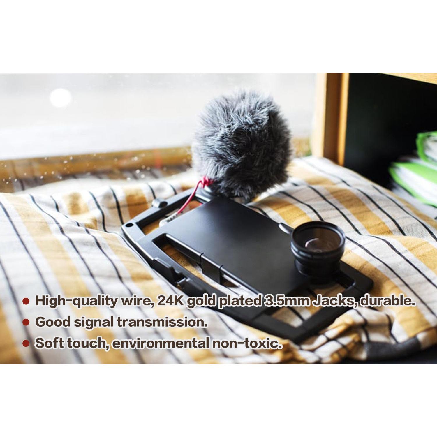 Cable de micrófono UNCLE LIGHT SC7 3.5mm TRRS a TRS 80cm