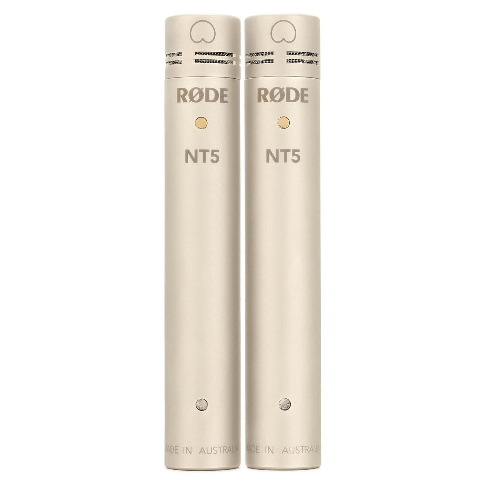 Par de Micrófonos de Condensador Rode NT5 Plata