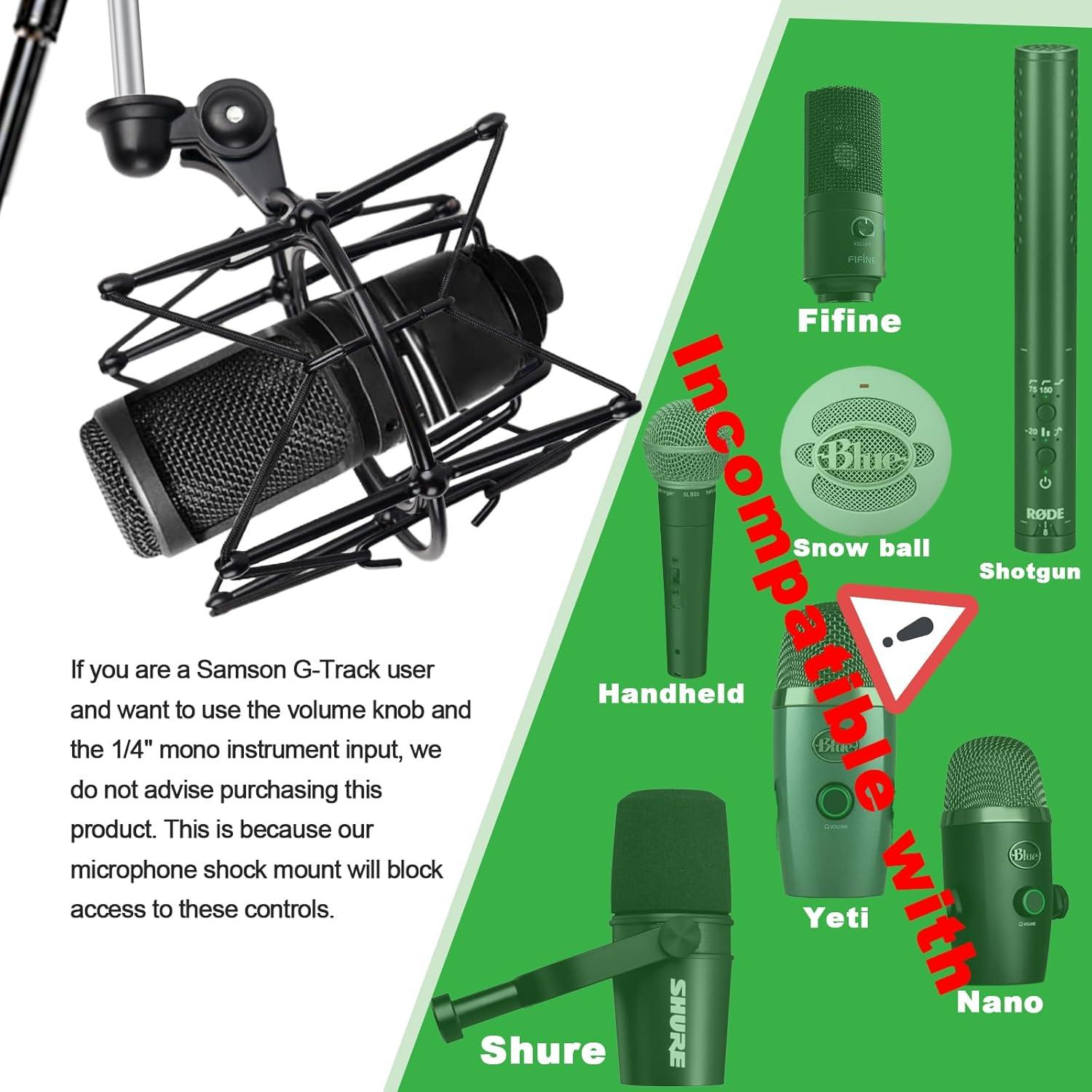Soporte de micrófono anti-vibración universal MicSMT-002