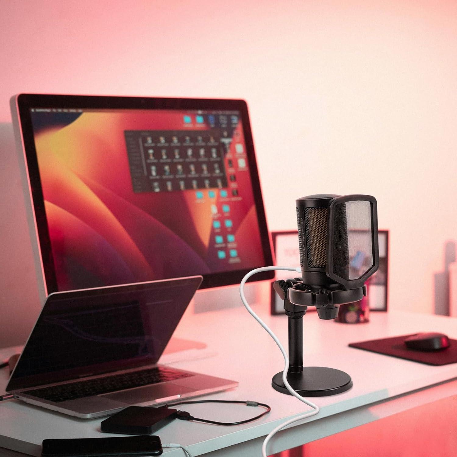 Cable de Micrófono USB Tipo C a USB A Geekria 2m Blanco